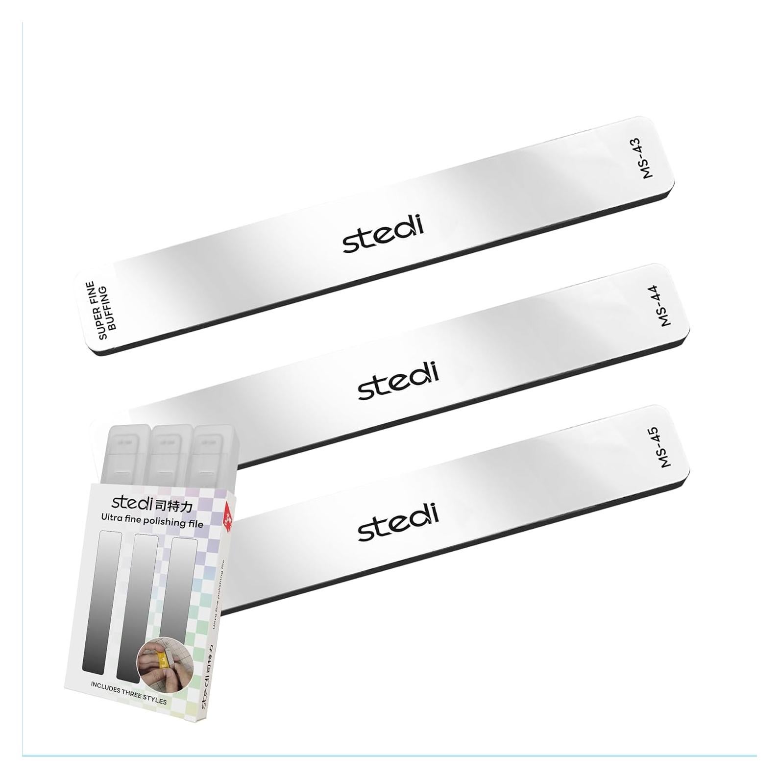 Archivos de Pulido de Vidrio Stedi Hobby 3 PCS Granos #320-10000