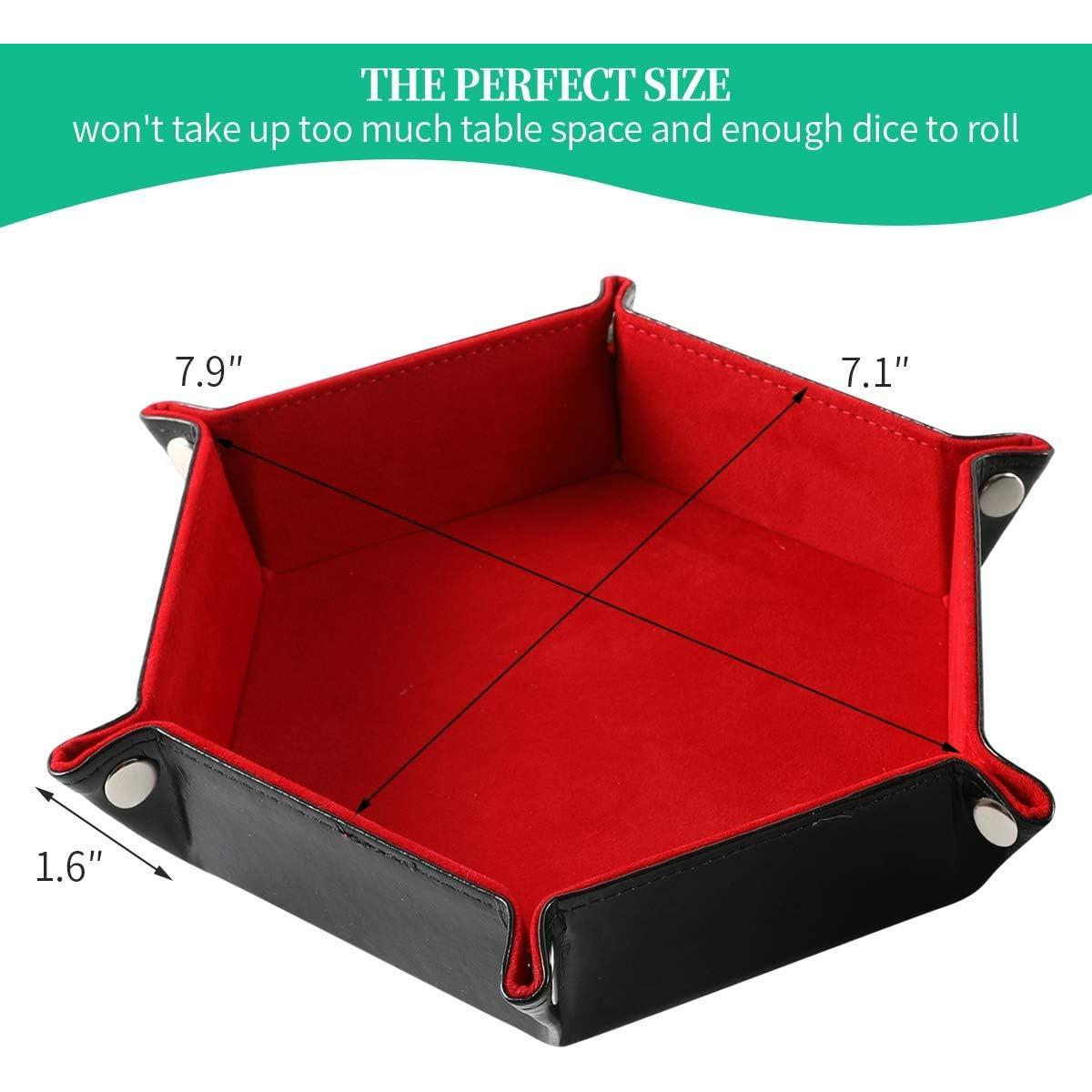 Juego de 2 Bandejas Plegables para Dados Grajar - Rojo y Violeta