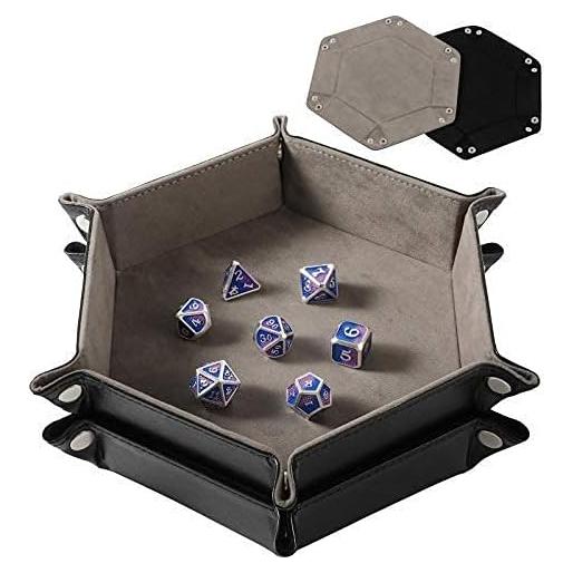 Juego de 2 bandejas para dados Grajar - Plegables y Portátiles