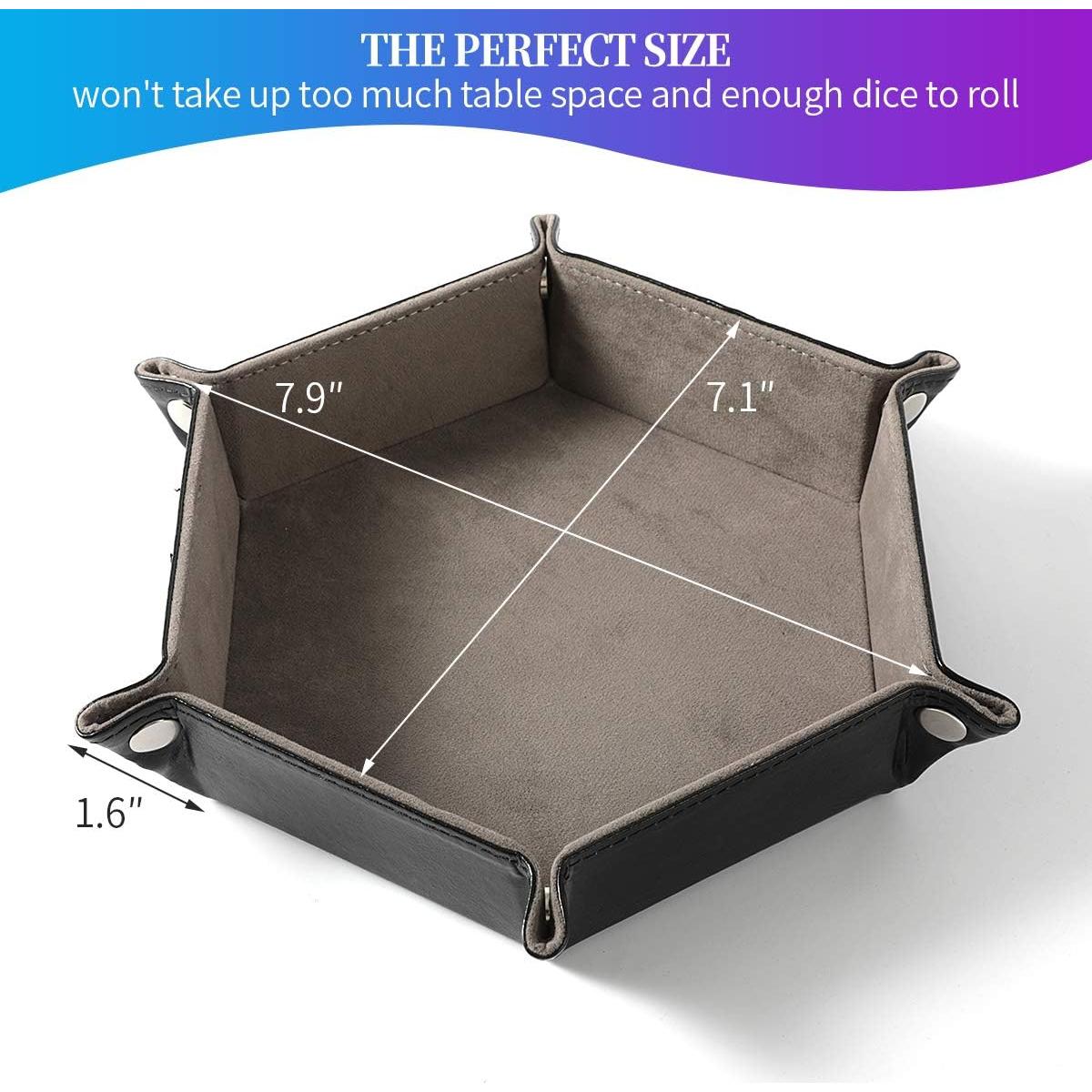 Juego de 2 bandejas para dados Grajar - Plegables y Portátiles