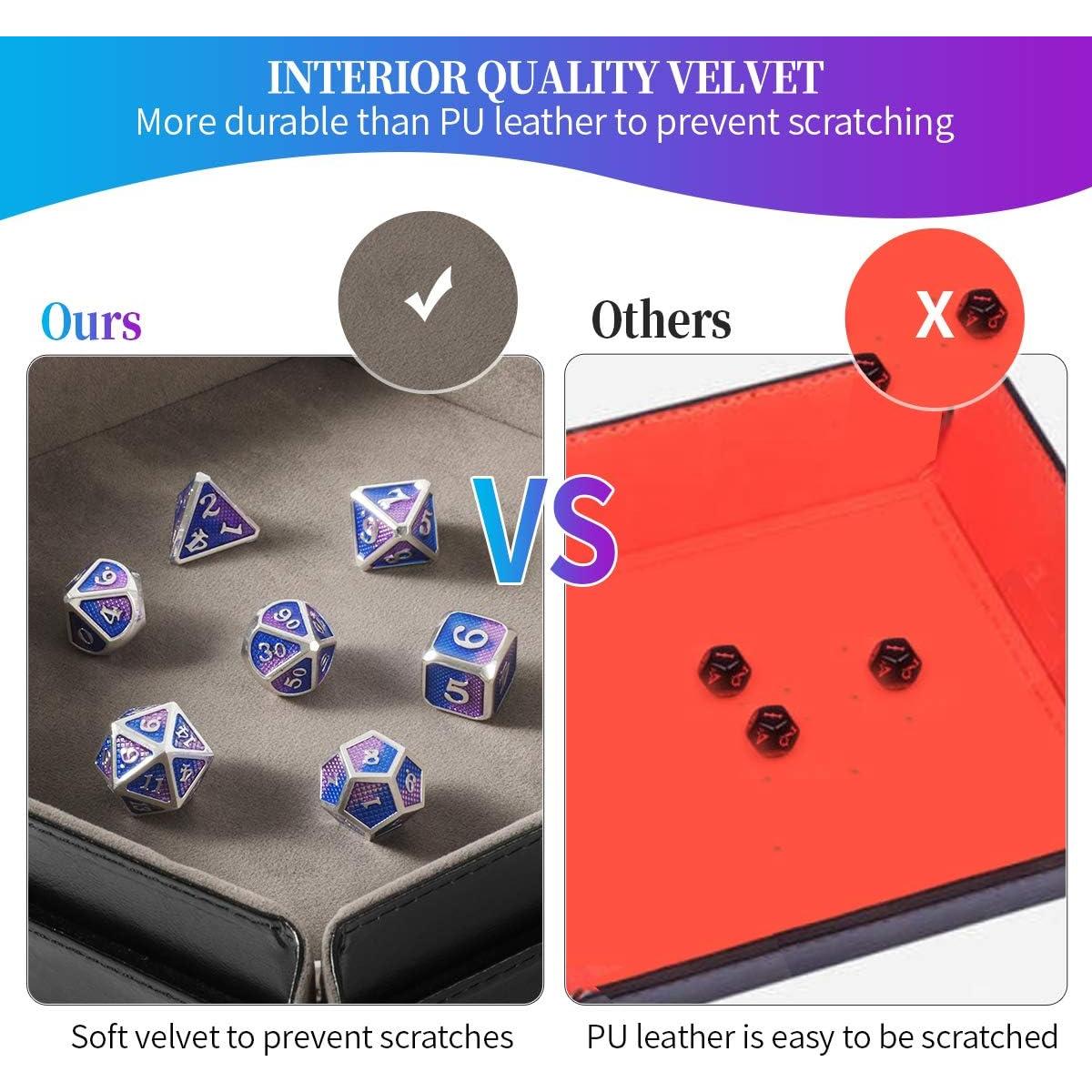 Juego de 2 bandejas para dados Grajar - Plegables y Portátiles