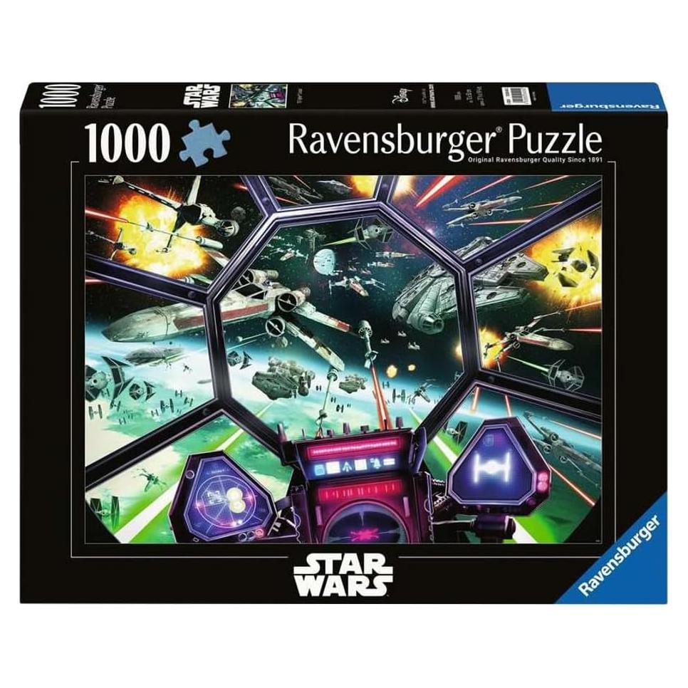 Rompecabezas Ravensburger Star Wars TIE Fighter 1000 Piezas