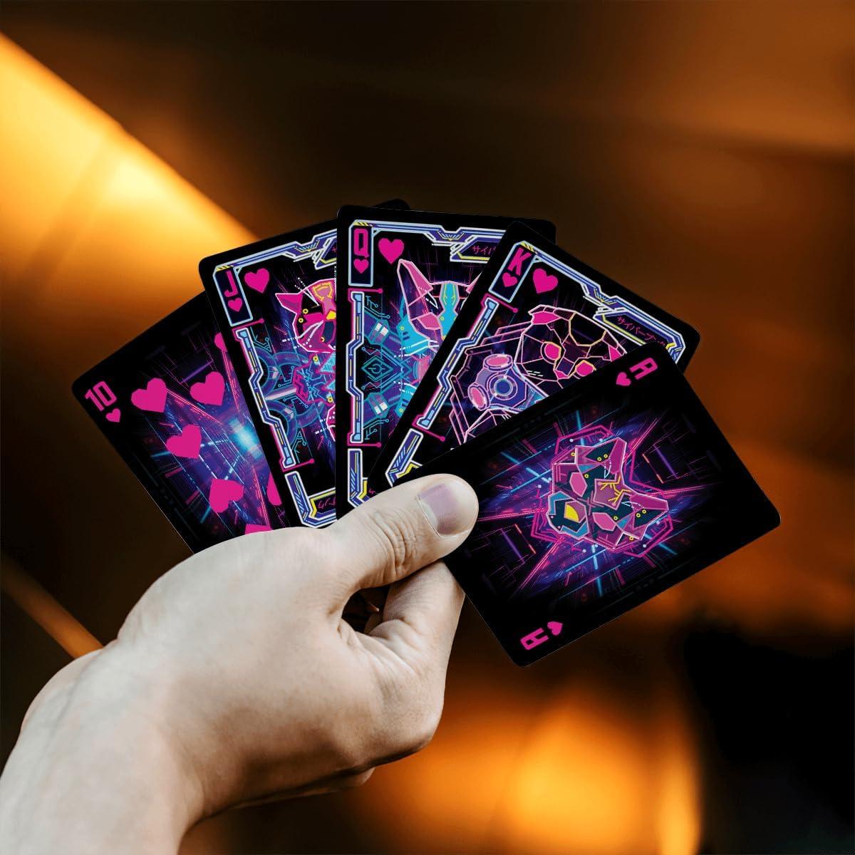 Baraja de Cartas para Adultos 99FOX Gato Ciberpunk 54 Piezas