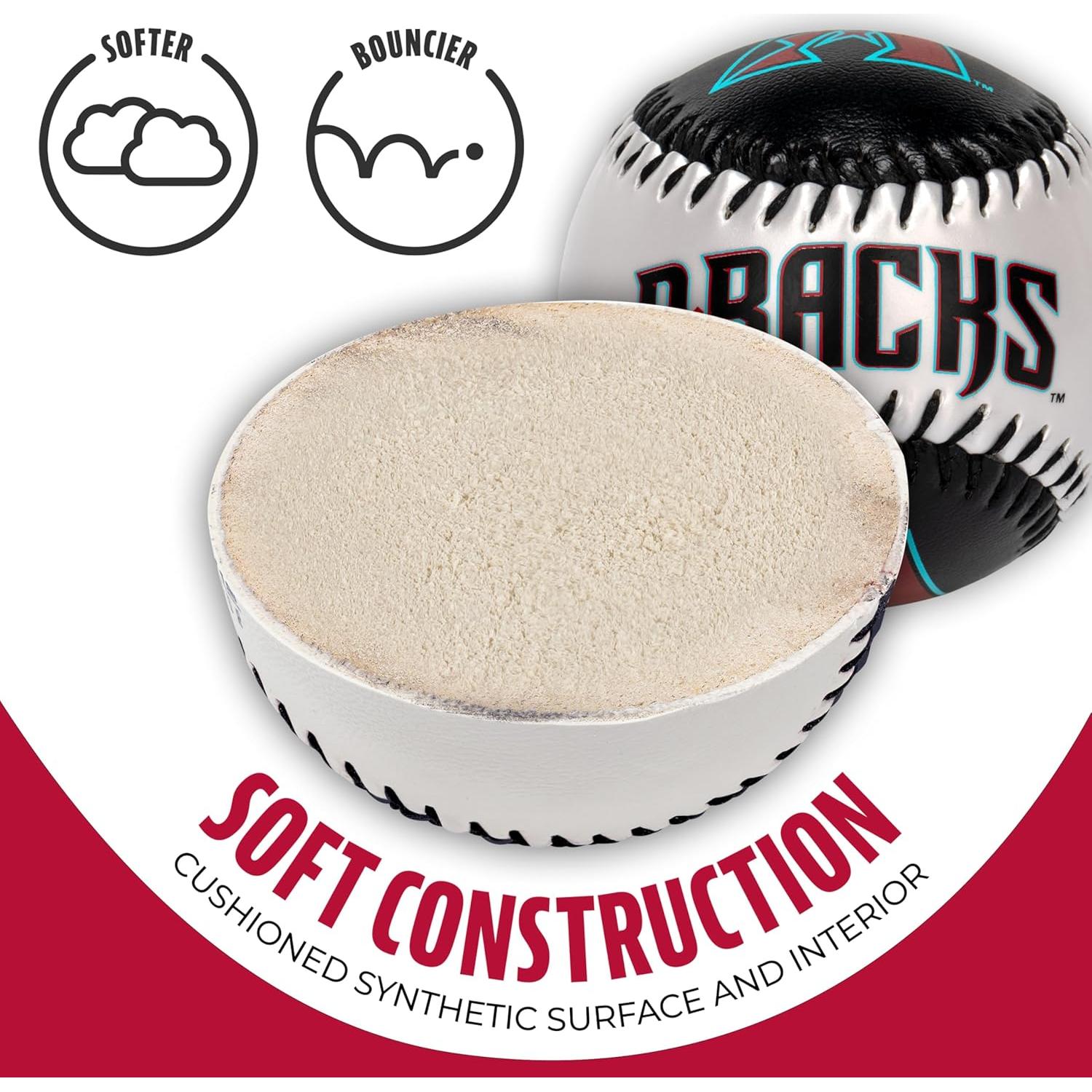 Pelota de béisbol suave Franklin Sports MLB Diamondbacks