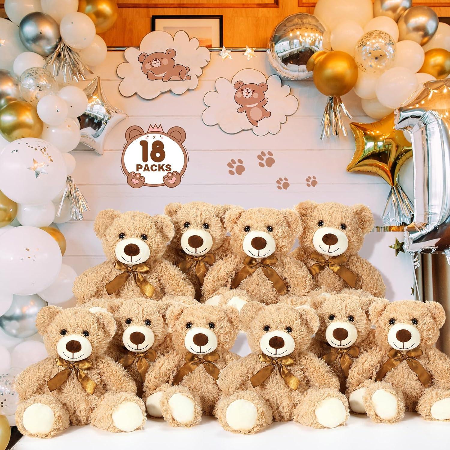 Osos de Peluche Zhanmai 18 Pcs 35 cm Marrón Claro para Fiestas