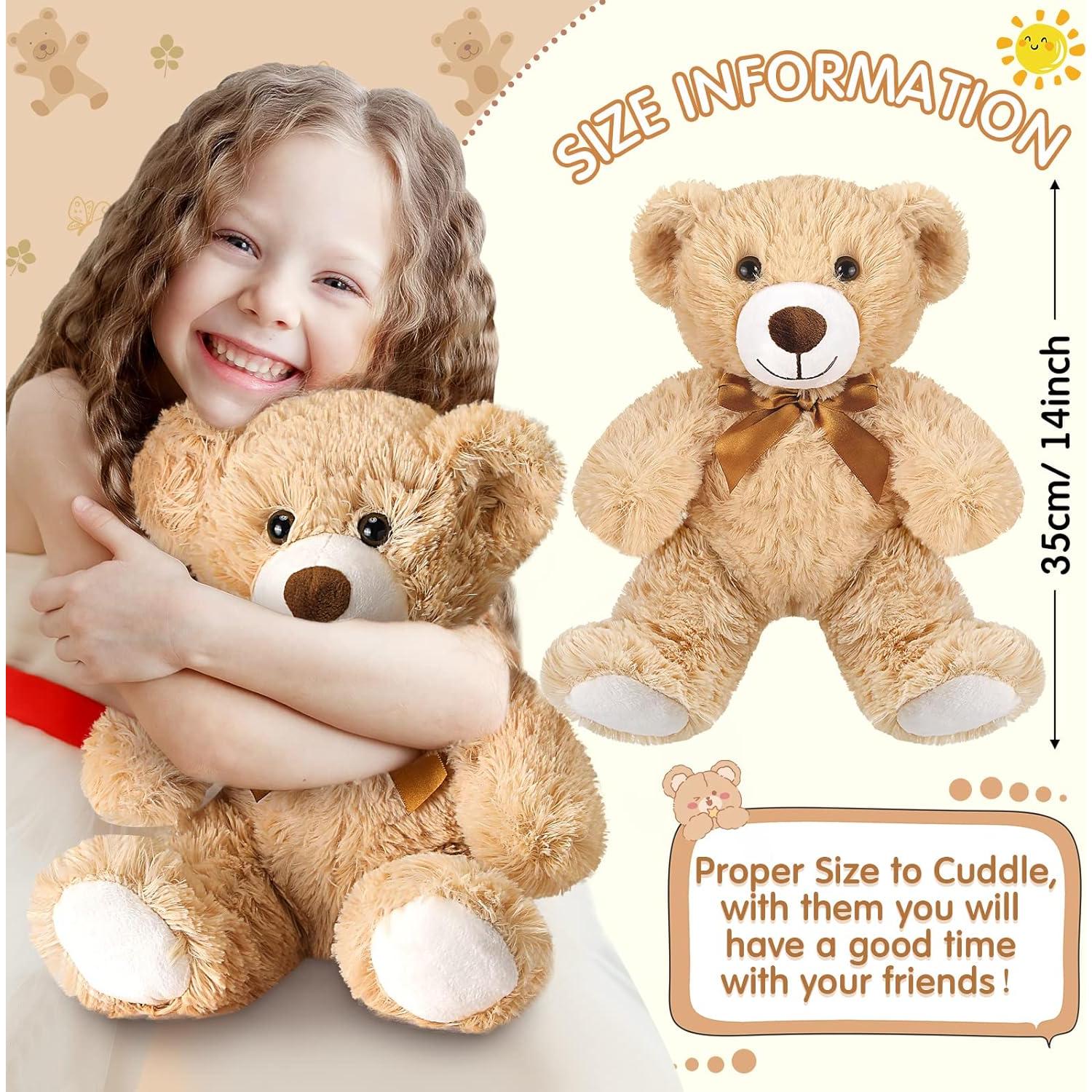 Osos de Peluche Zhanmai 18 Pcs 35 cm Marrón Claro para Fiestas