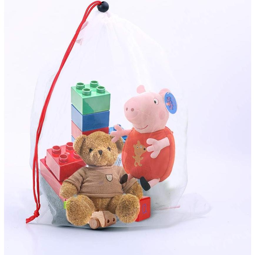 Organizadores de Juguetes Mipruct - 18 Bolsas de Malla Reutilizables