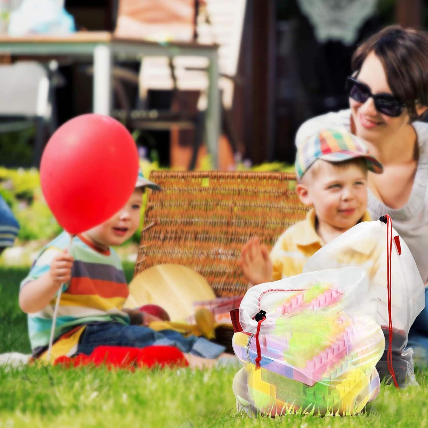 Organizadores de Juguetes Mipruct - 18 Bolsas de Malla Reutilizables