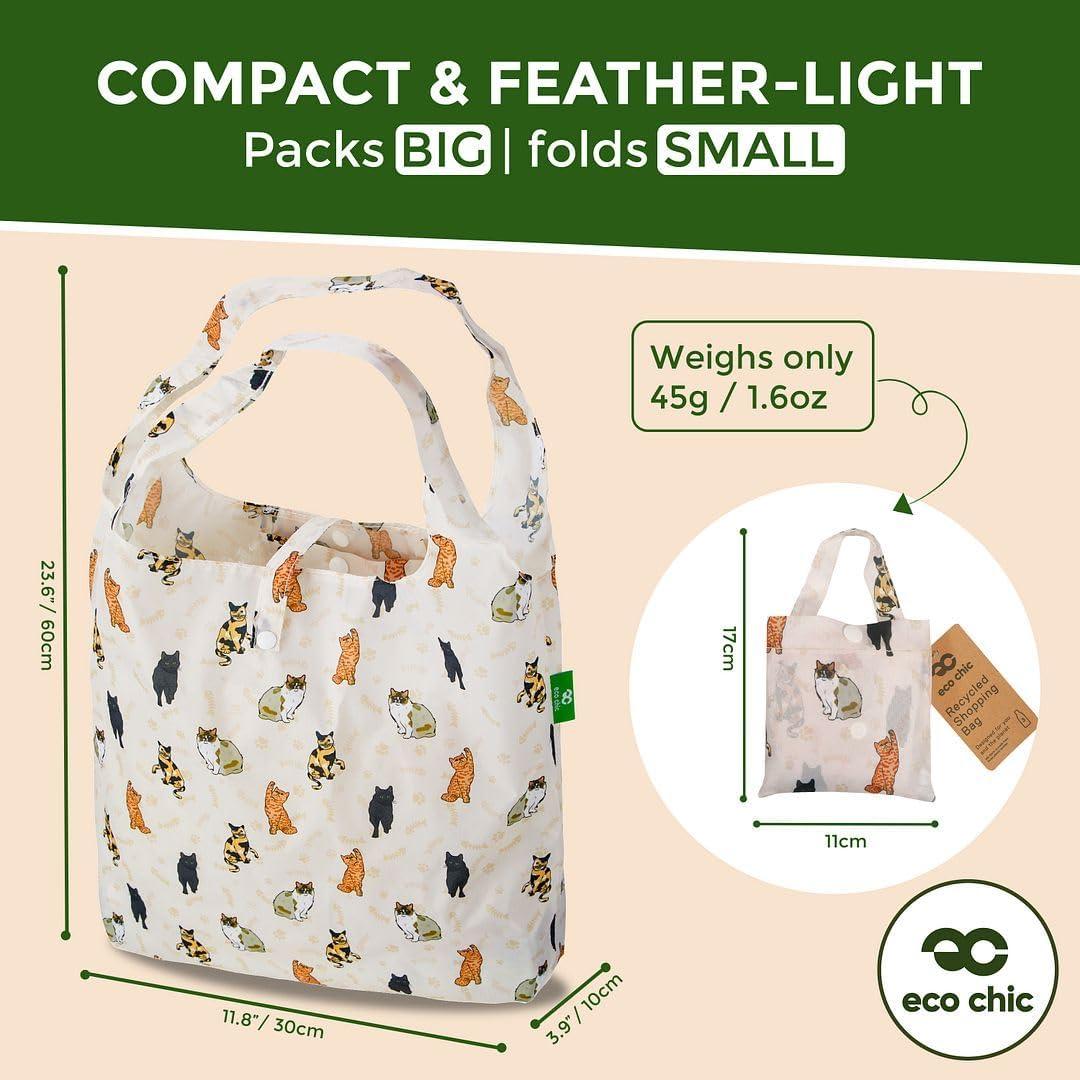 Bolsa de Compras Reutilizable ECO CHIC - Plegable e Impermeable