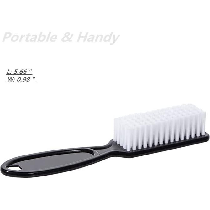 12 Cepillos de Uñas SQULIGT con Agarre Negro para Manicura