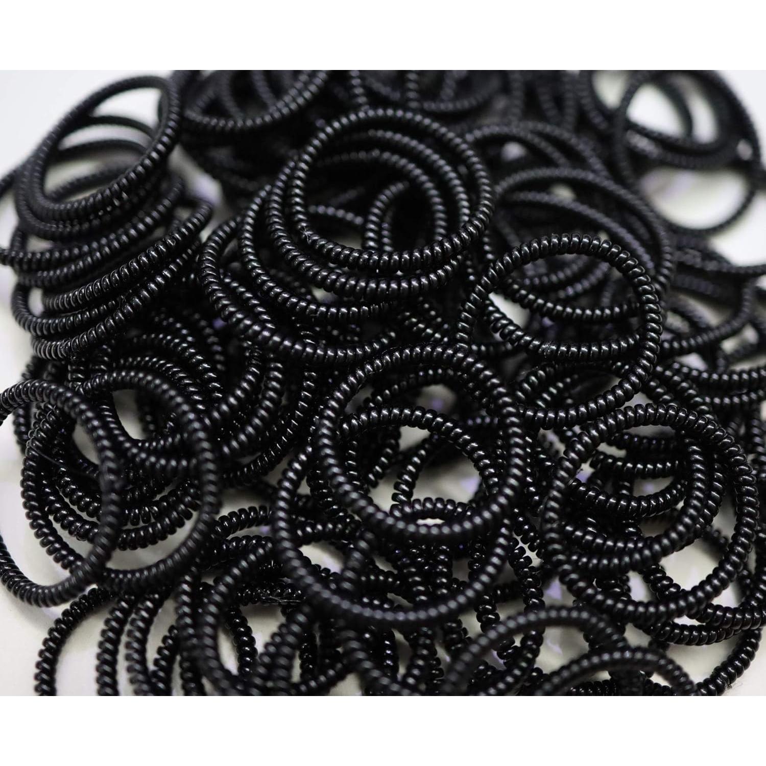 Cintas para Cabello en Espiral STYKIER 100 Pcs Negro