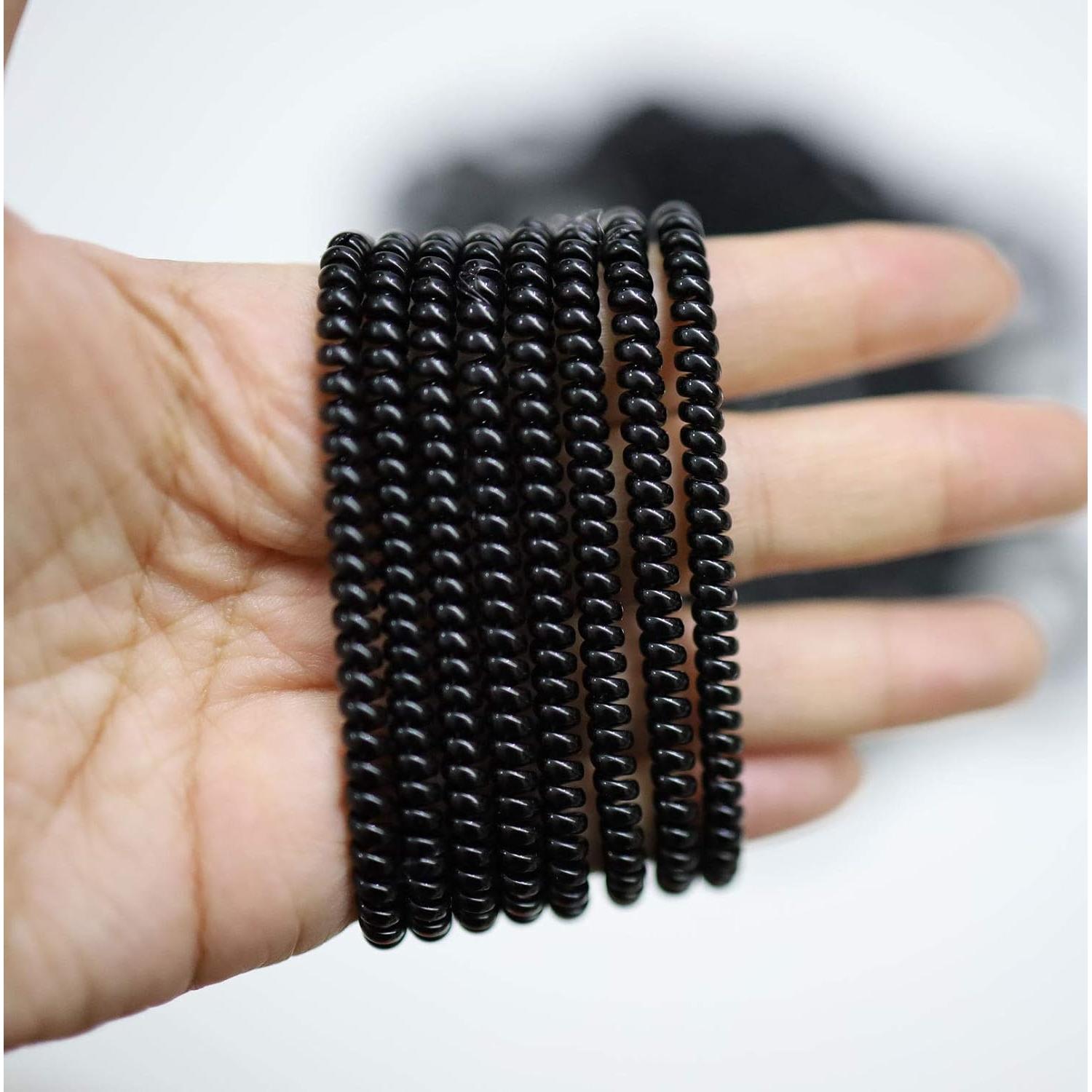 Cintas para Cabello en Espiral STYKIER 100 Pcs Negro