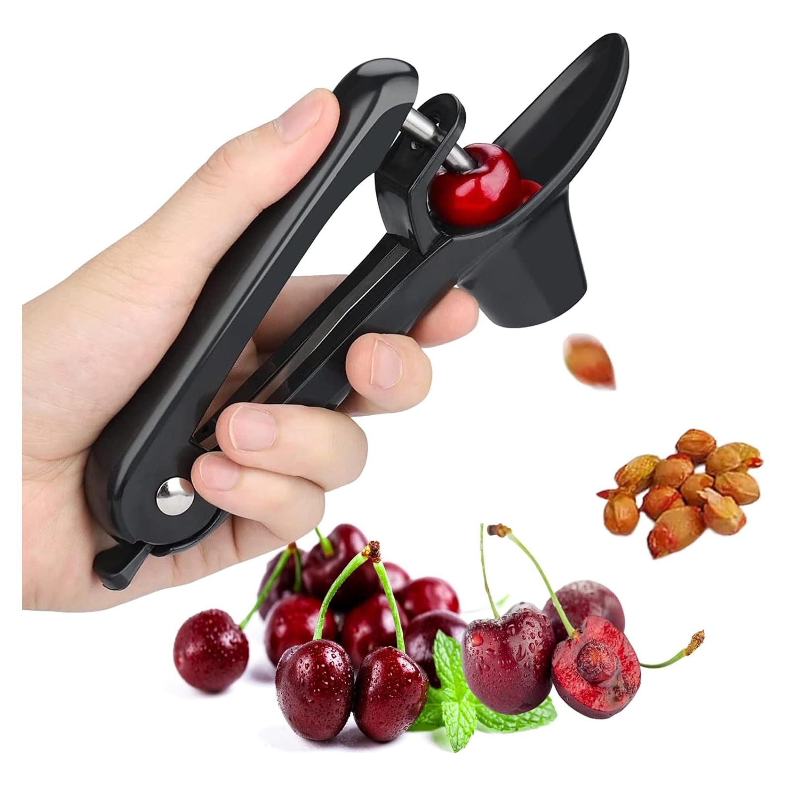 Deshuesador de Cerezas Fanlory de Acero Inoxidable Negro