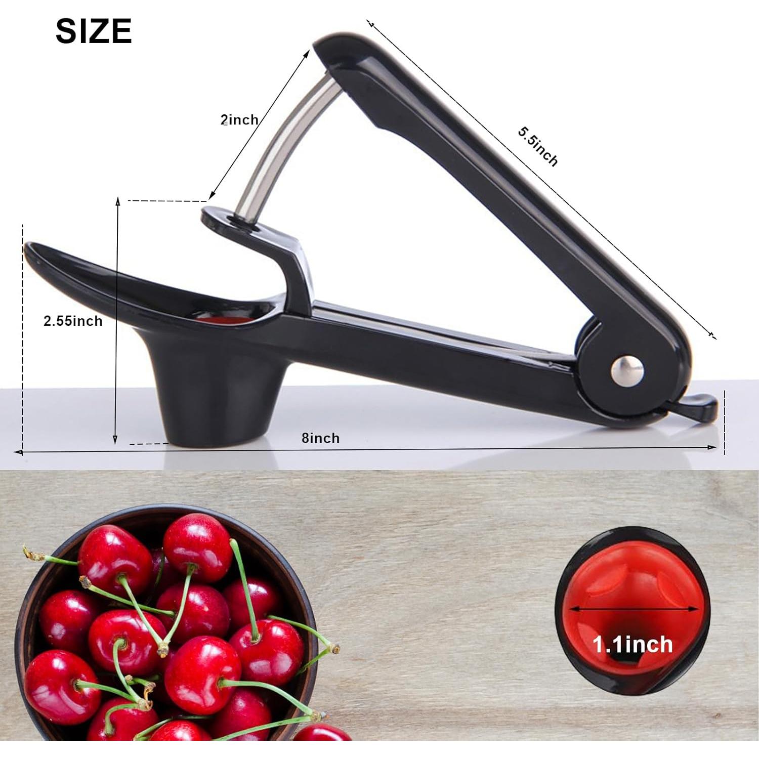 Deshuesador de Cerezas Fanlory de Acero Inoxidable Negro