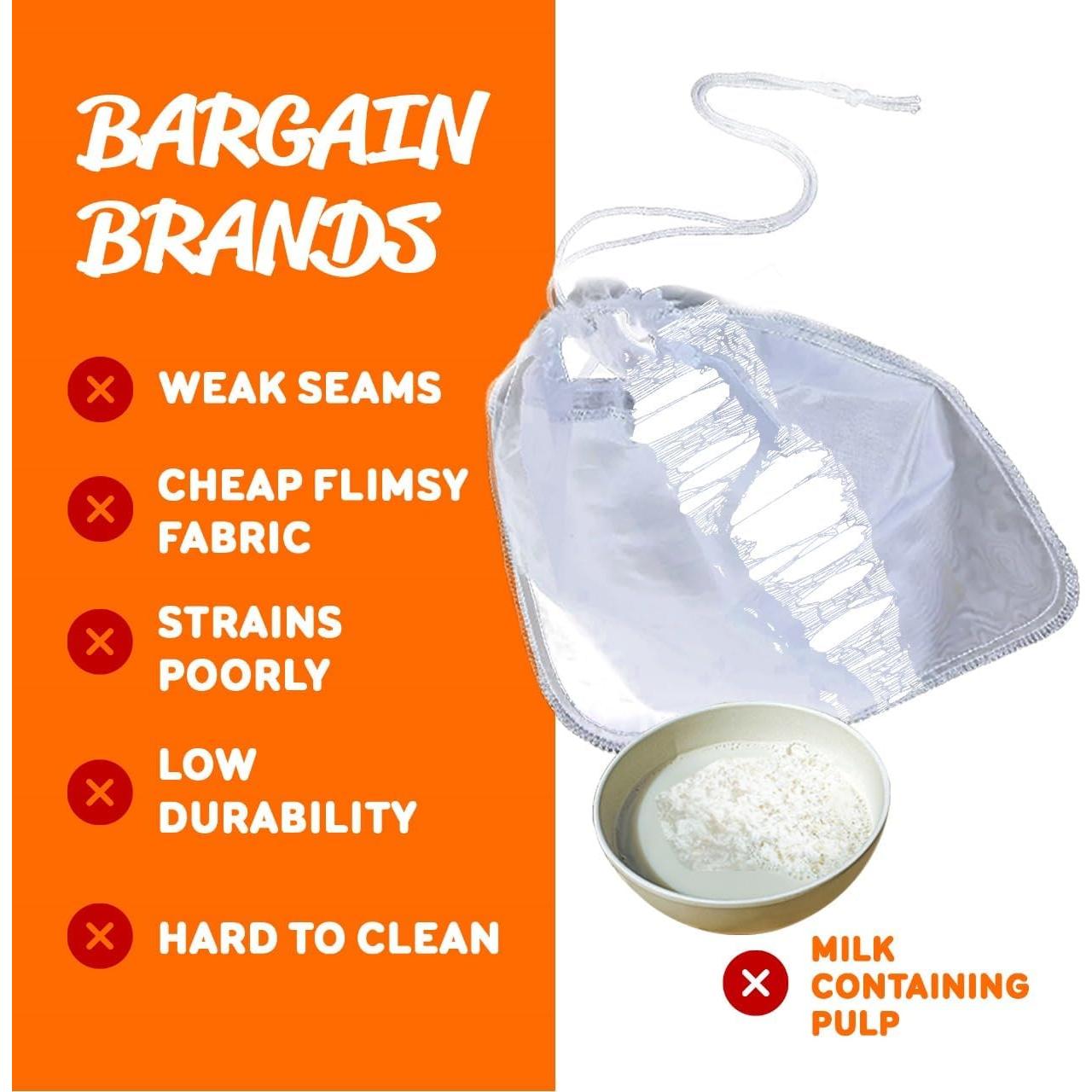 Bolsa de Leche de Nueces Ellie's Best - Grande 30x30 cm - Reutilizable