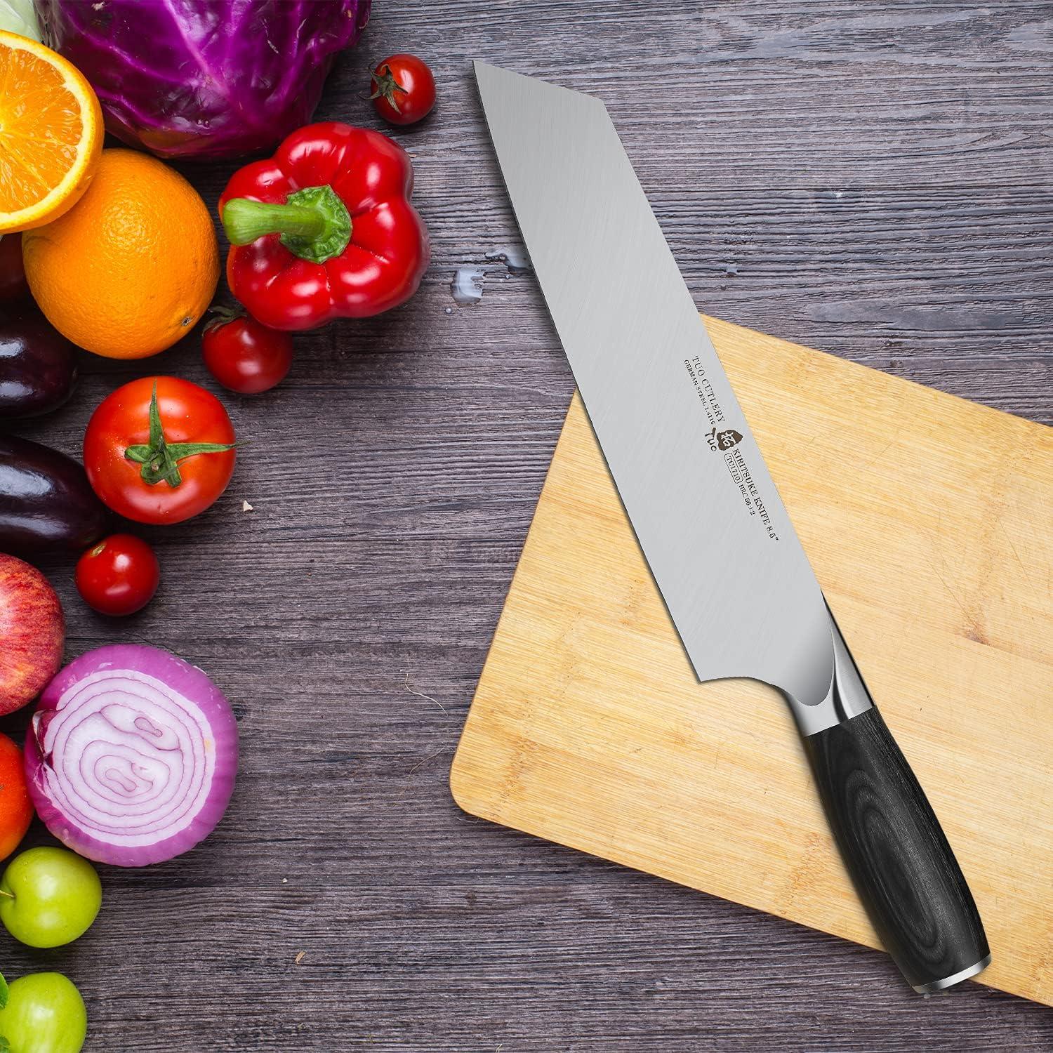 Cuchillo Kiritsuke TUO 8.5" Acero Inoxidable Mango Pakkawood