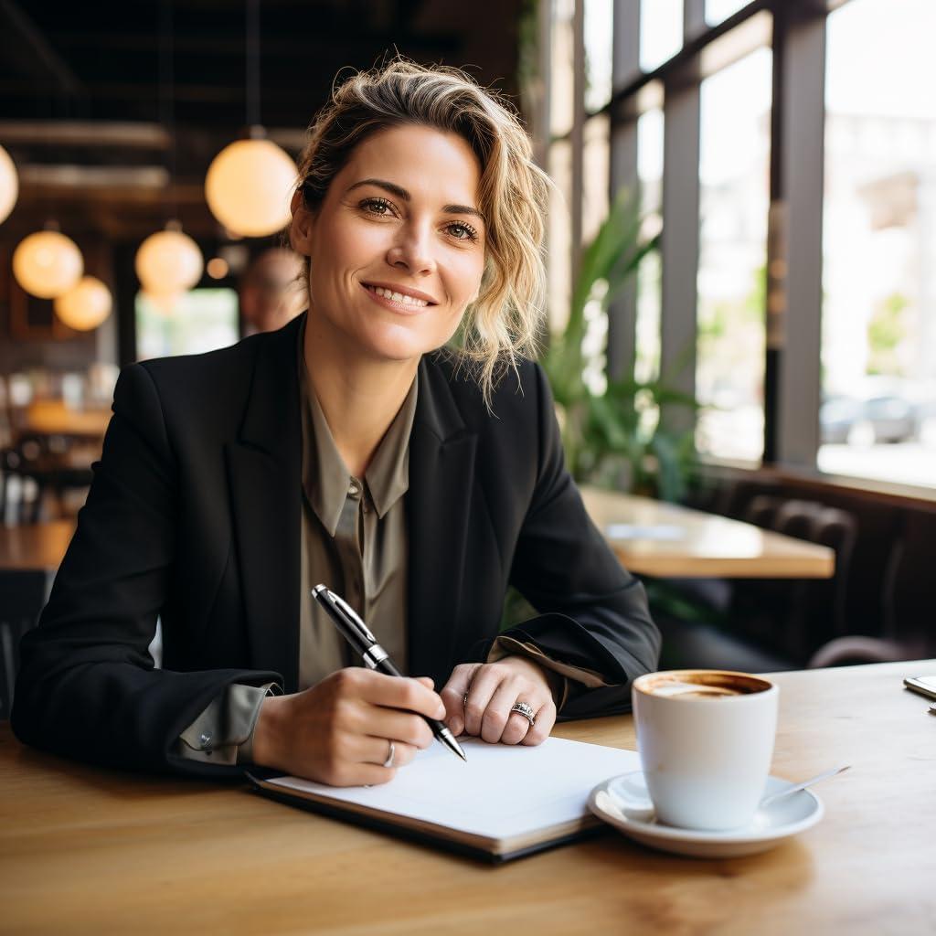 Conjunto de bolígrafos ZenZoi de lujo con recargas azul y negro
