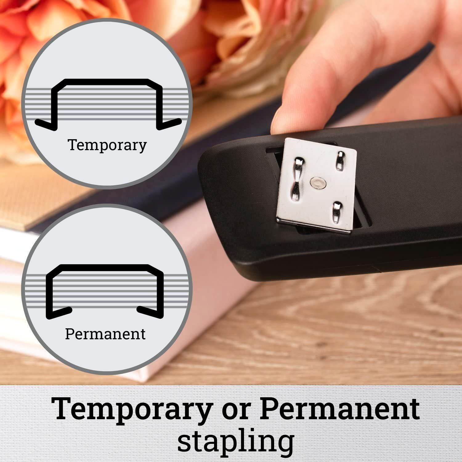 Grapadora Swingline Negra + 5000 Grapas Estándar + Quitagrapas