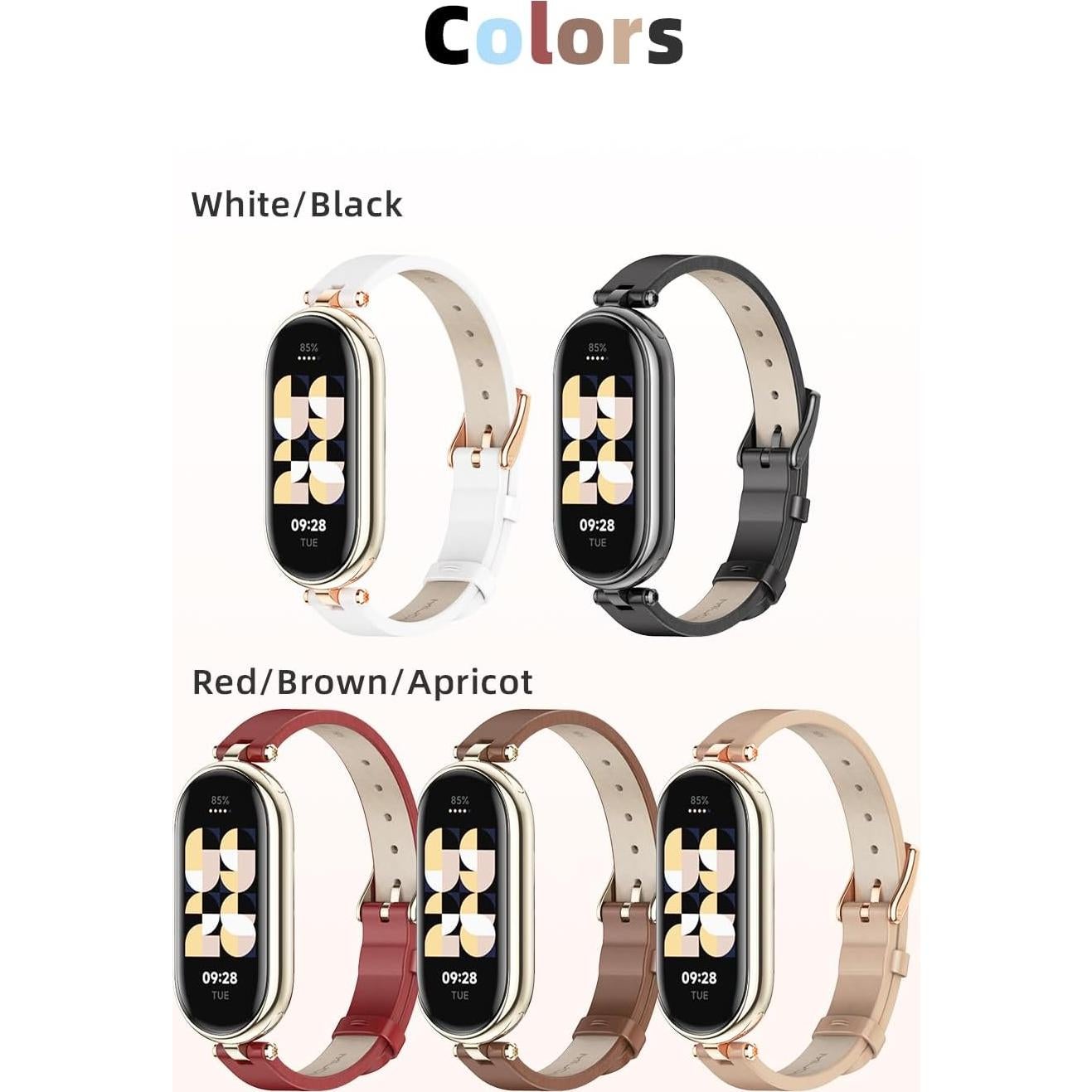 Correa MIJOBS para Xiaomi Mi Band 8 y 9 Cuero Genuino