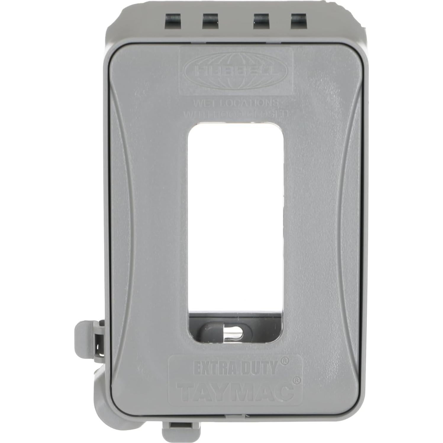 Cubierta de Salida Eléctrica TayMac ML500G Gris 1 Gang