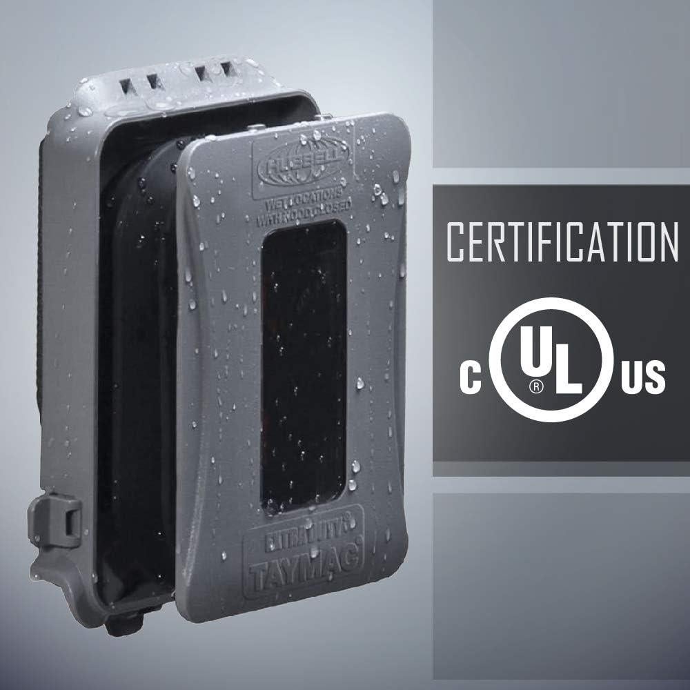 Cubierta de Salida Eléctrica TayMac ML500G Gris 1 Gang