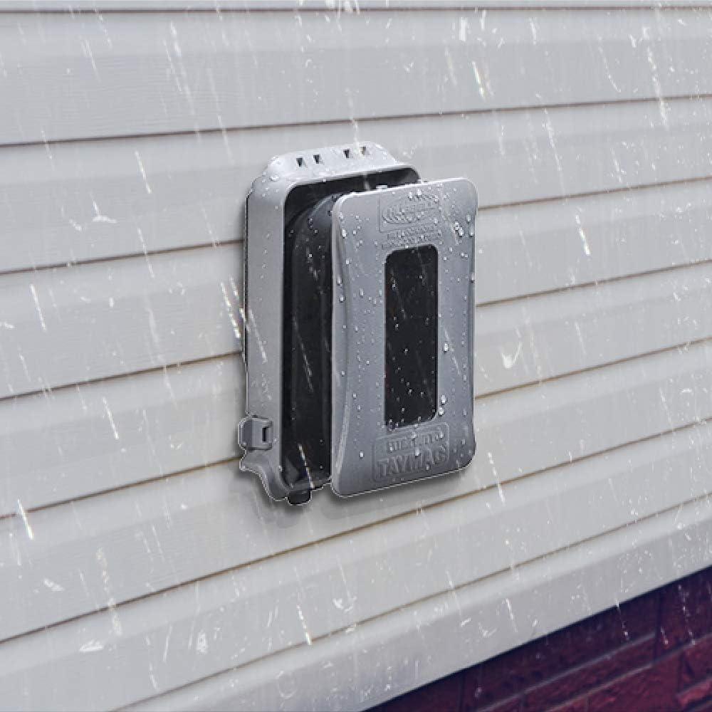 Cubierta de Salida Eléctrica TayMac ML500G Gris 1 Gang