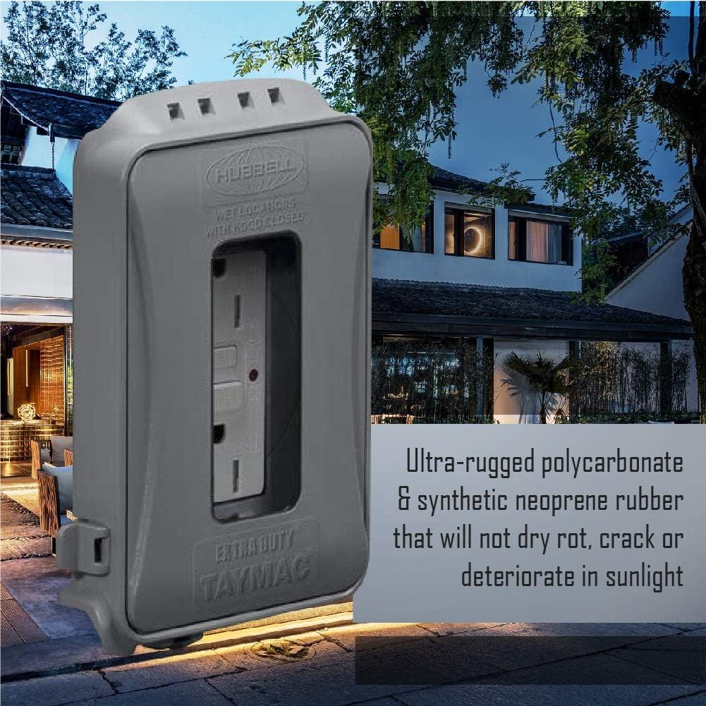 Cubierta de Salida Eléctrica TayMac ML500G Gris 1 Gang