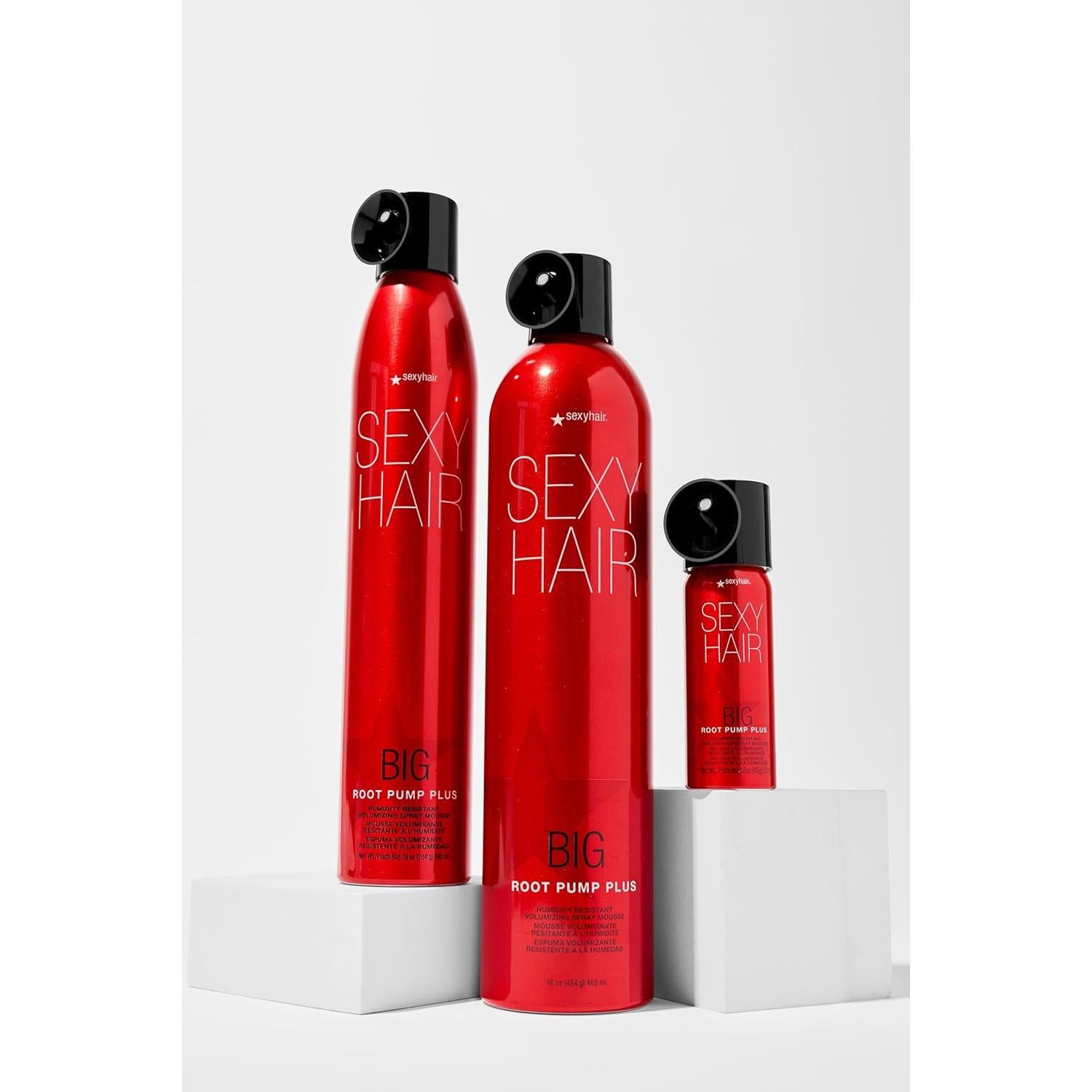 Mousse Voluminizador SexyHair Big Root Pump Plus 45g