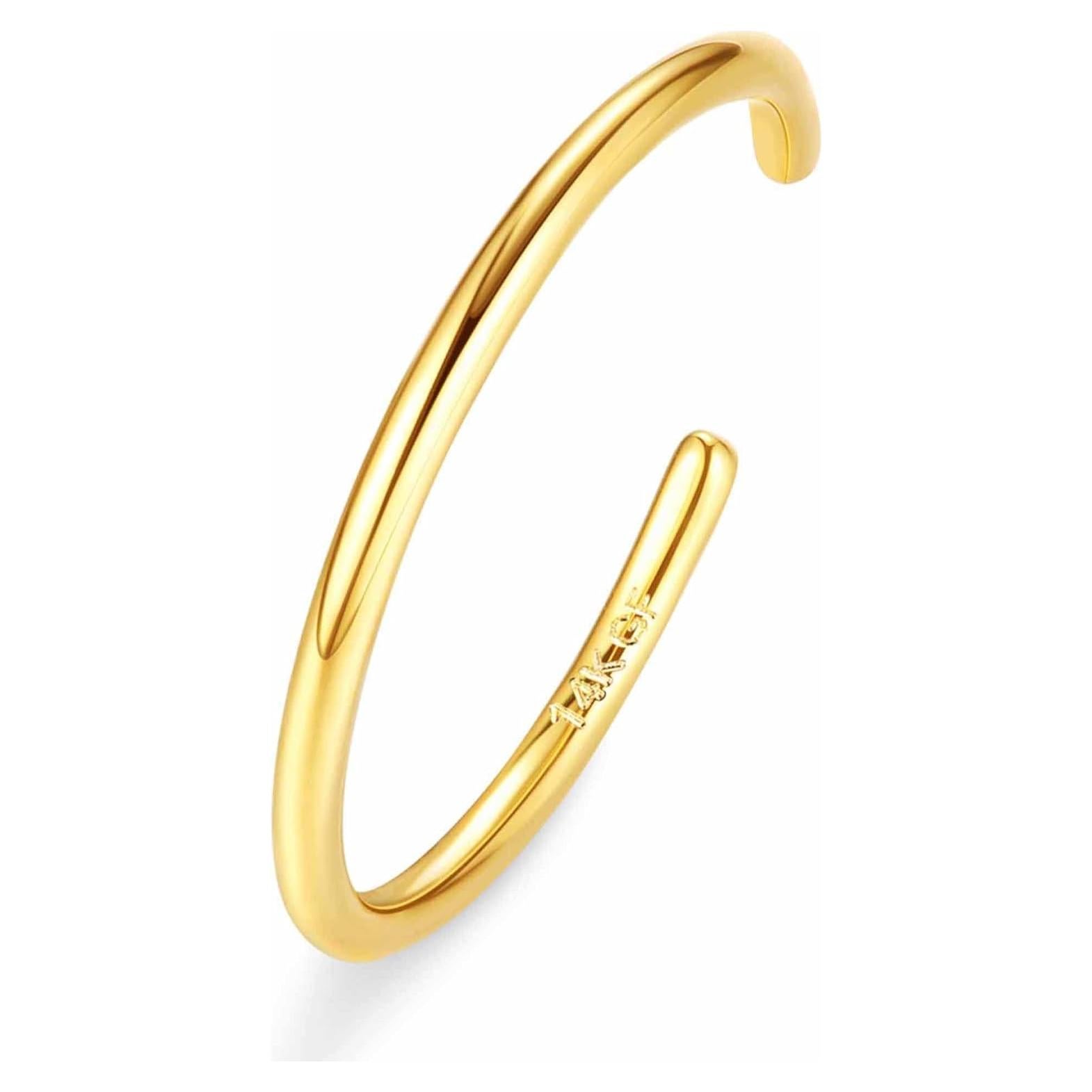 Anillos para dedos del pie de oro 14K HAIAISO ajustables 1-3mm