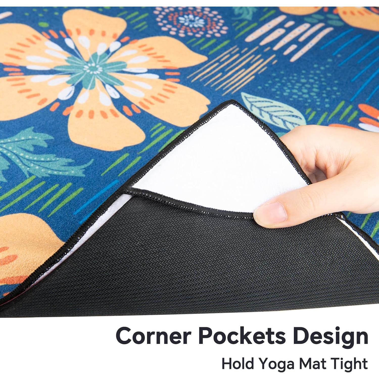 Toalla de Yoga Estrella Colorida 178x66cm Antideslizante