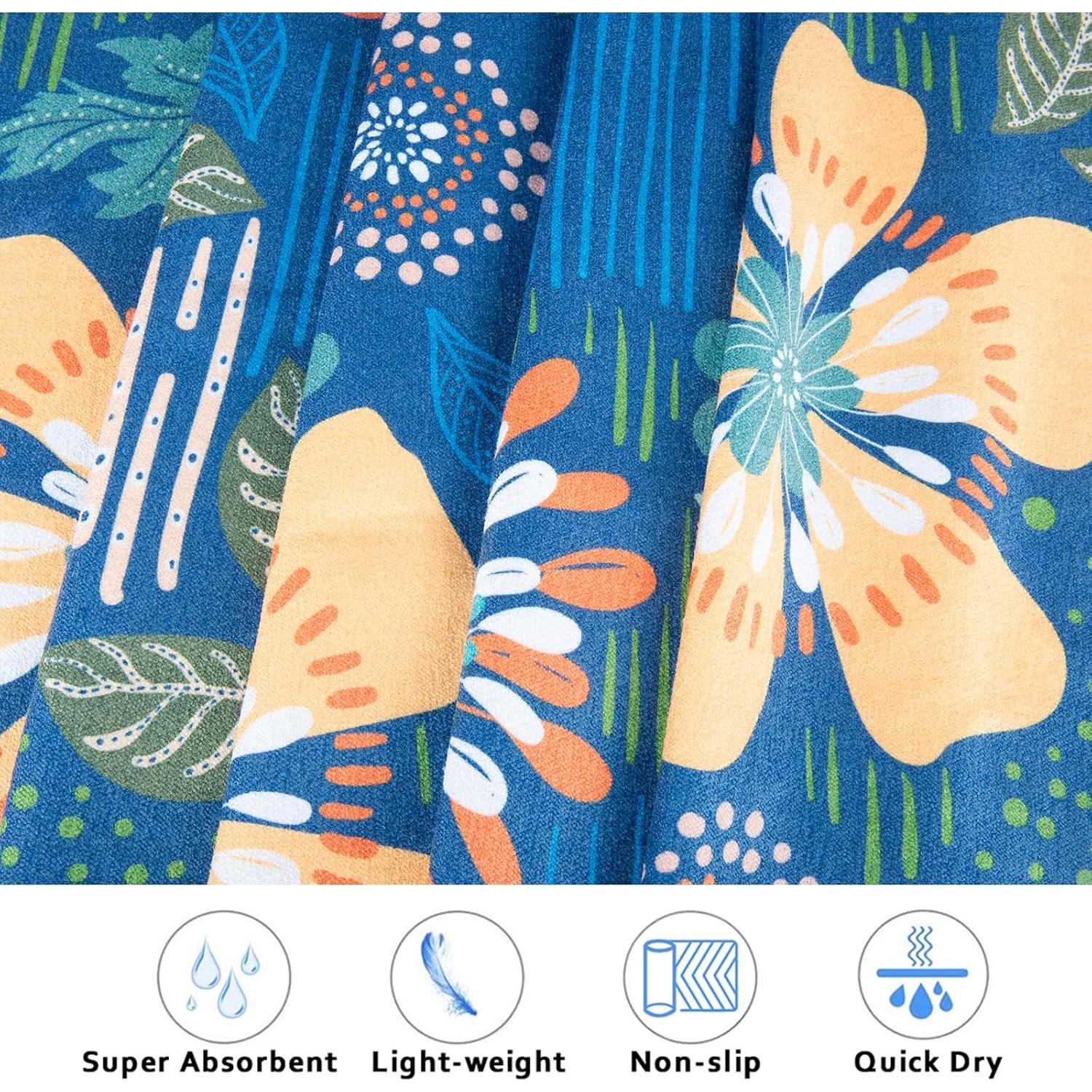 Toalla de Yoga Estrella Colorida 178x66cm Antideslizante