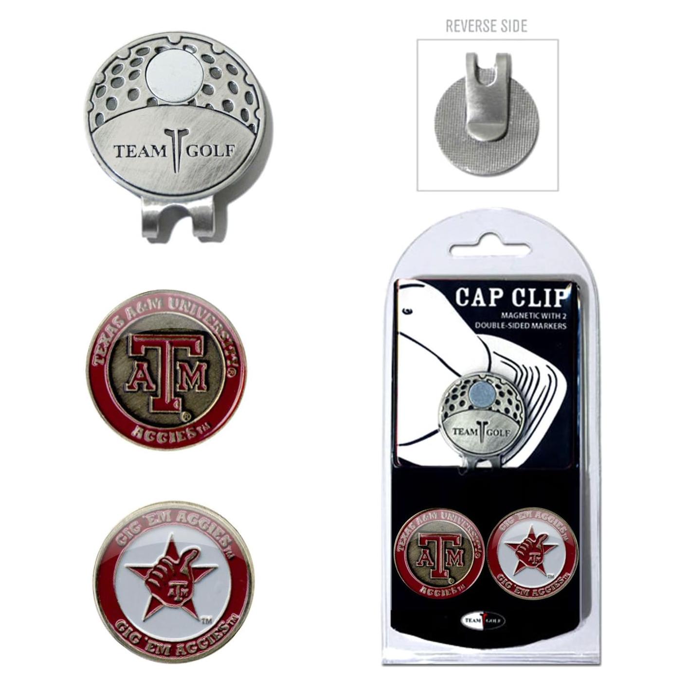 Clip de Gorra Team Golf Texas A&M Aggies con 2 Marcadores