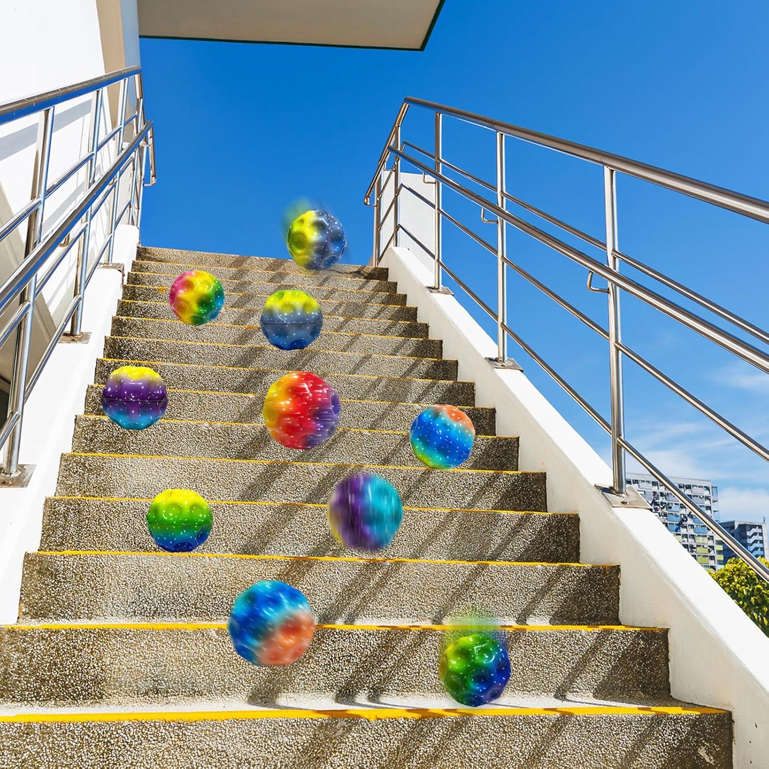 Pelotas Rebotadoras ZHEBAG Coloridas 12 Unidades 5.08cm