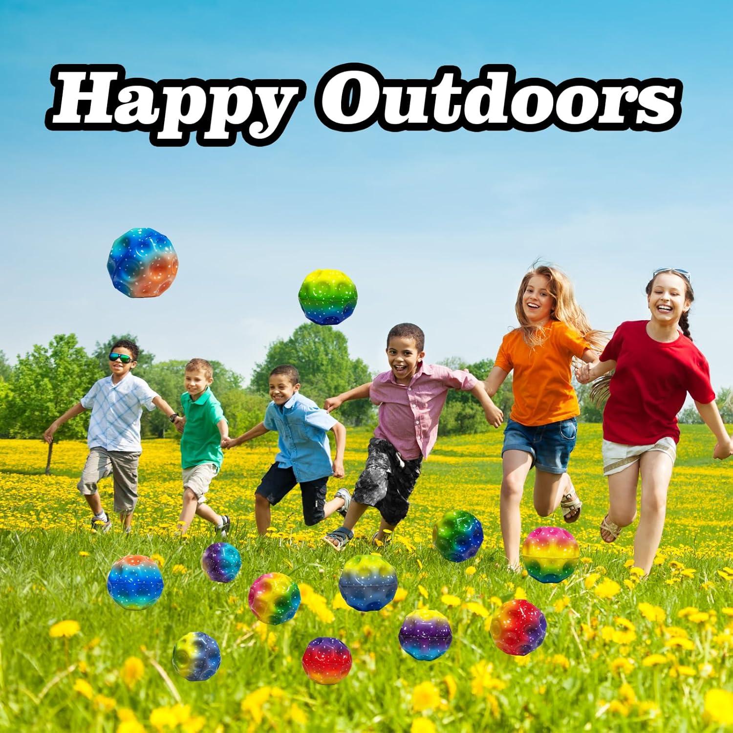 Pelotas Rebotadoras ZHEBAG Coloridas 12 Unidades 5.08cm