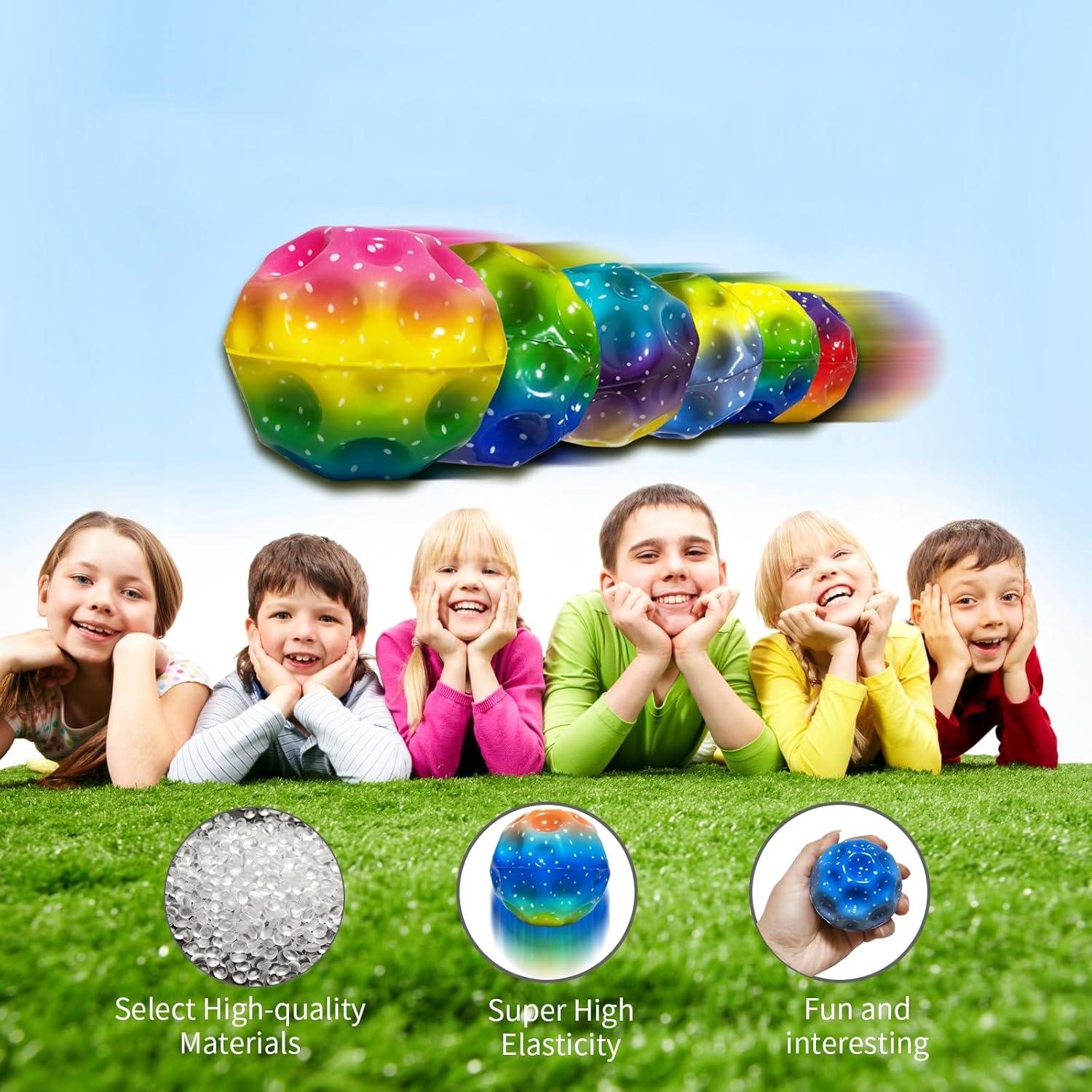 Pelotas Rebotadoras ZHEBAG Coloridas 12 Unidades 5.08cm