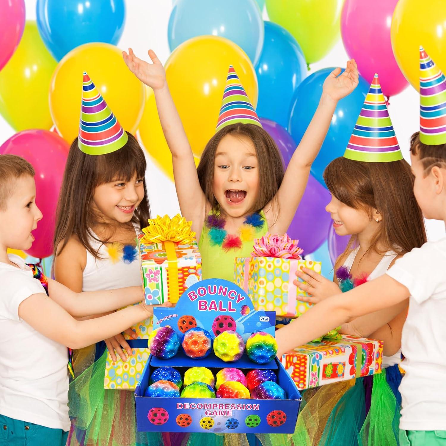 Pelotas Rebotadoras ZHEBAG Coloridas 12 Unidades 5.08cm