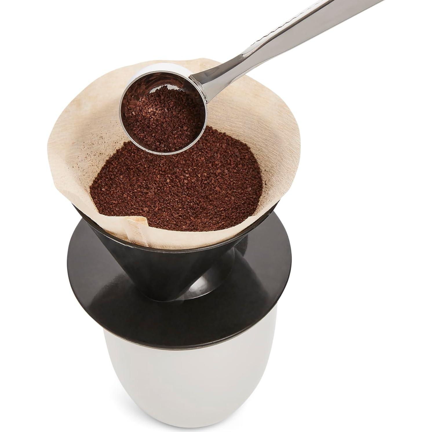 Cucharada de Café Fino HIC con Clip, Acero Inoxidable 18/8