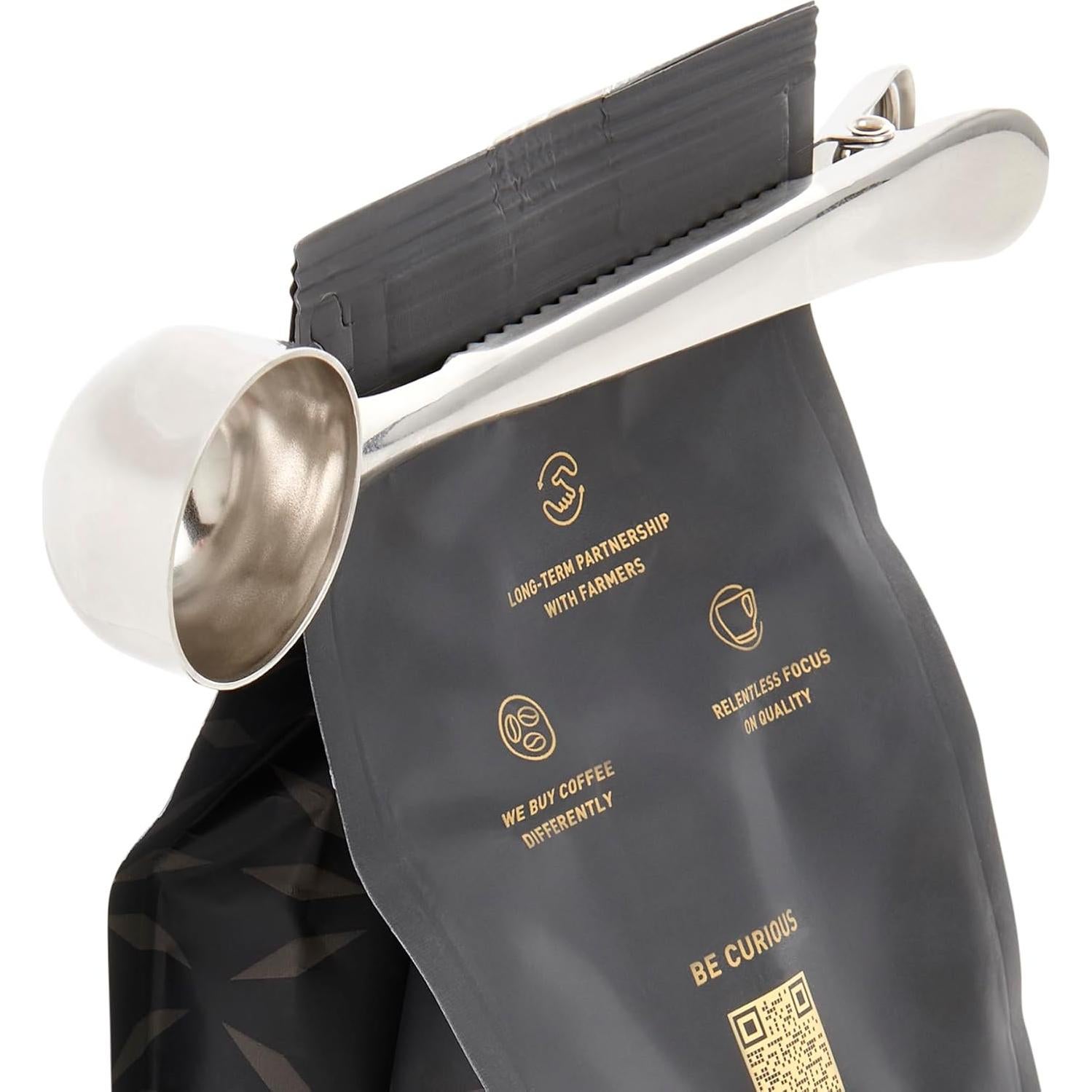 Cucharada de Café Fino HIC con Clip, Acero Inoxidable 18/8