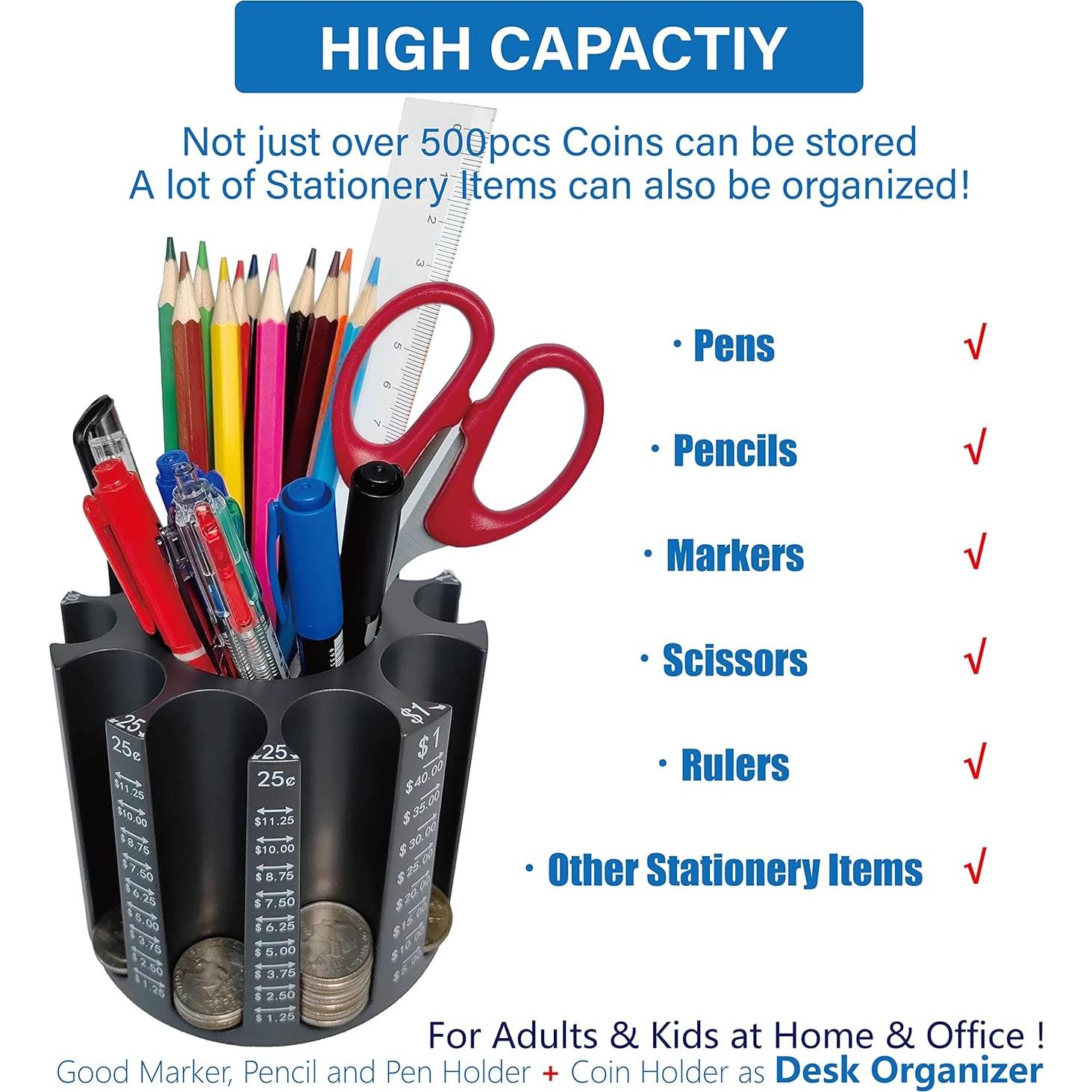 Organizador de Monedas y Escritorio Byteen8 - 11 Compartimentos