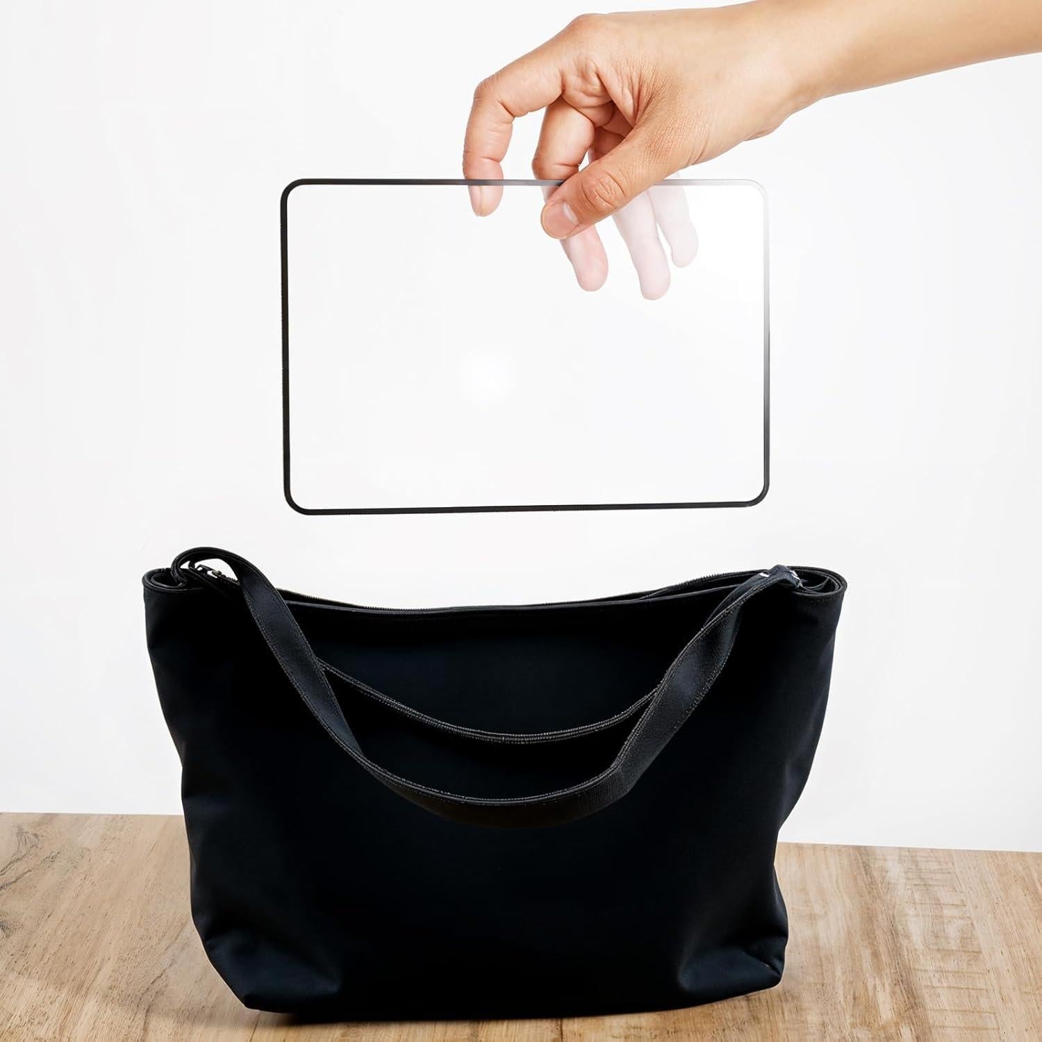 Lupa de Aumento 3X Ptwola - 4 Pcs, Lente Fresnel 12x18cm y 8.5x5.5cm