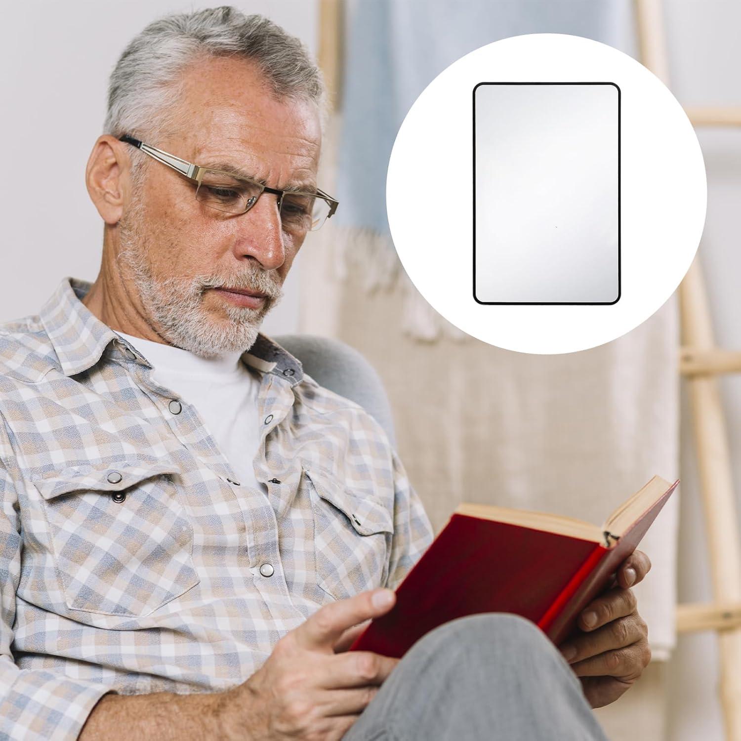 Lupa de Aumento 3X Ptwola - 4 Pcs, Lente Fresnel 12x18cm y 8.5x5.5cm