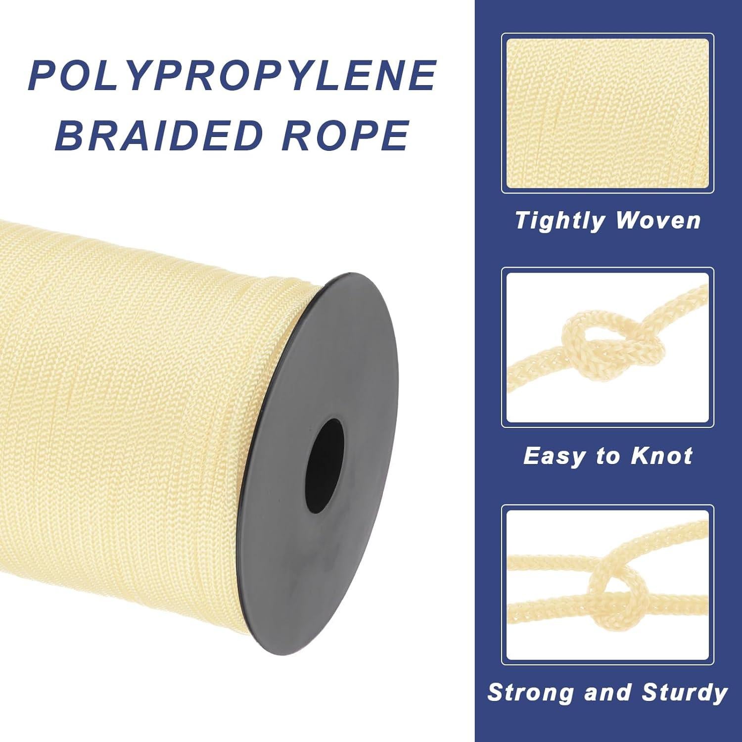 Cuerda Trenzada de Polipropileno MECCANIXITY 100m 3mm Beige