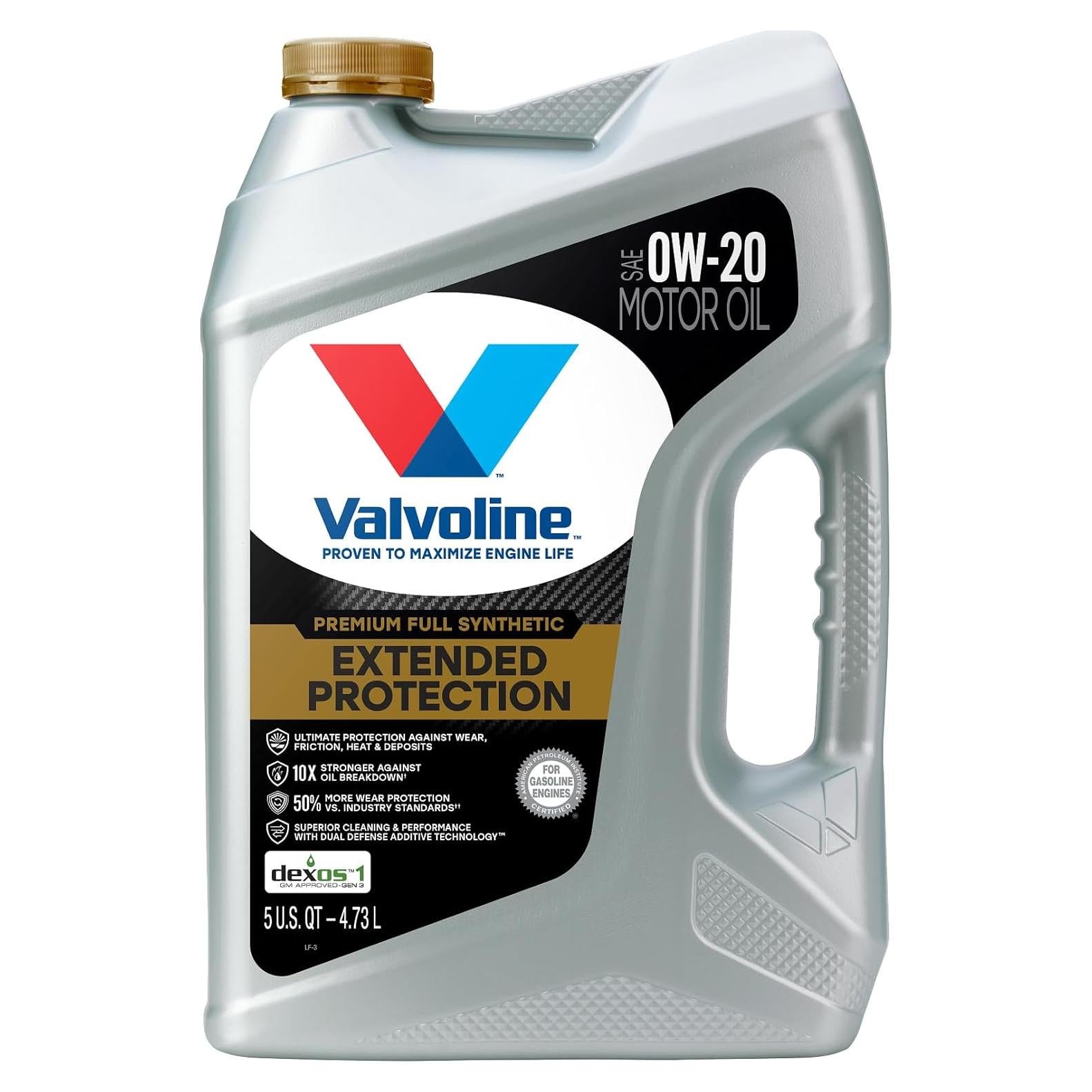 Aceite de Motor Sintético Valvoline 0W-20 5 Litros