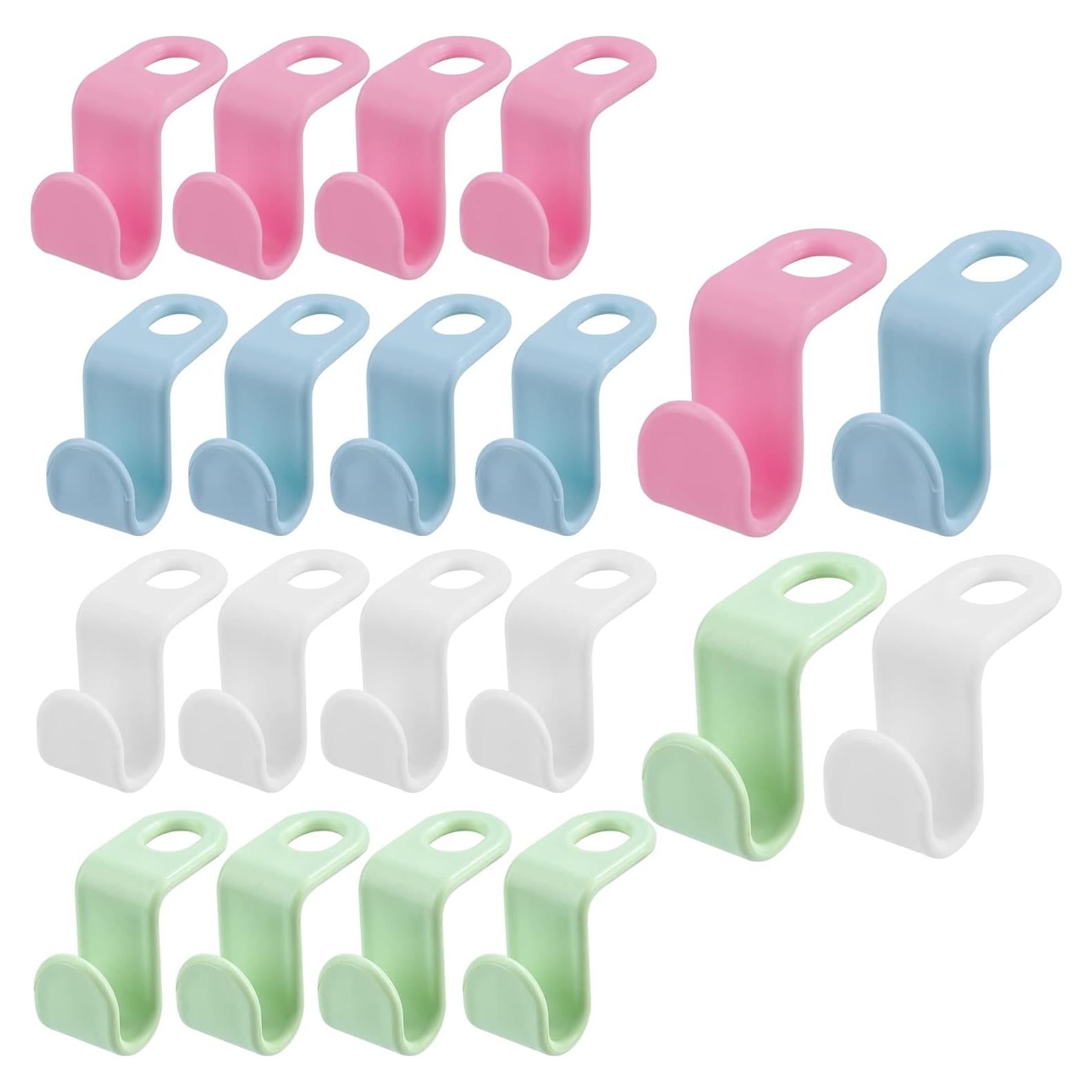 Ganchos de Conector para Perchas Daomong 20 Piezas Multiusos