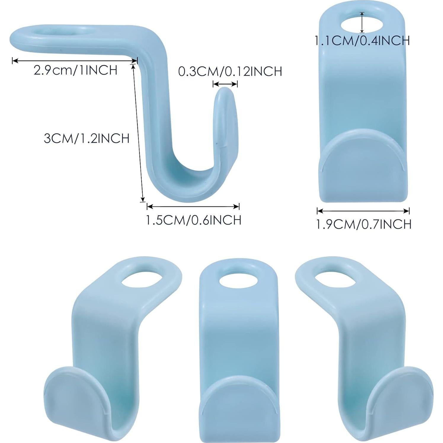 Ganchos de Conector para Perchas Daomong 20 Piezas Multiusos