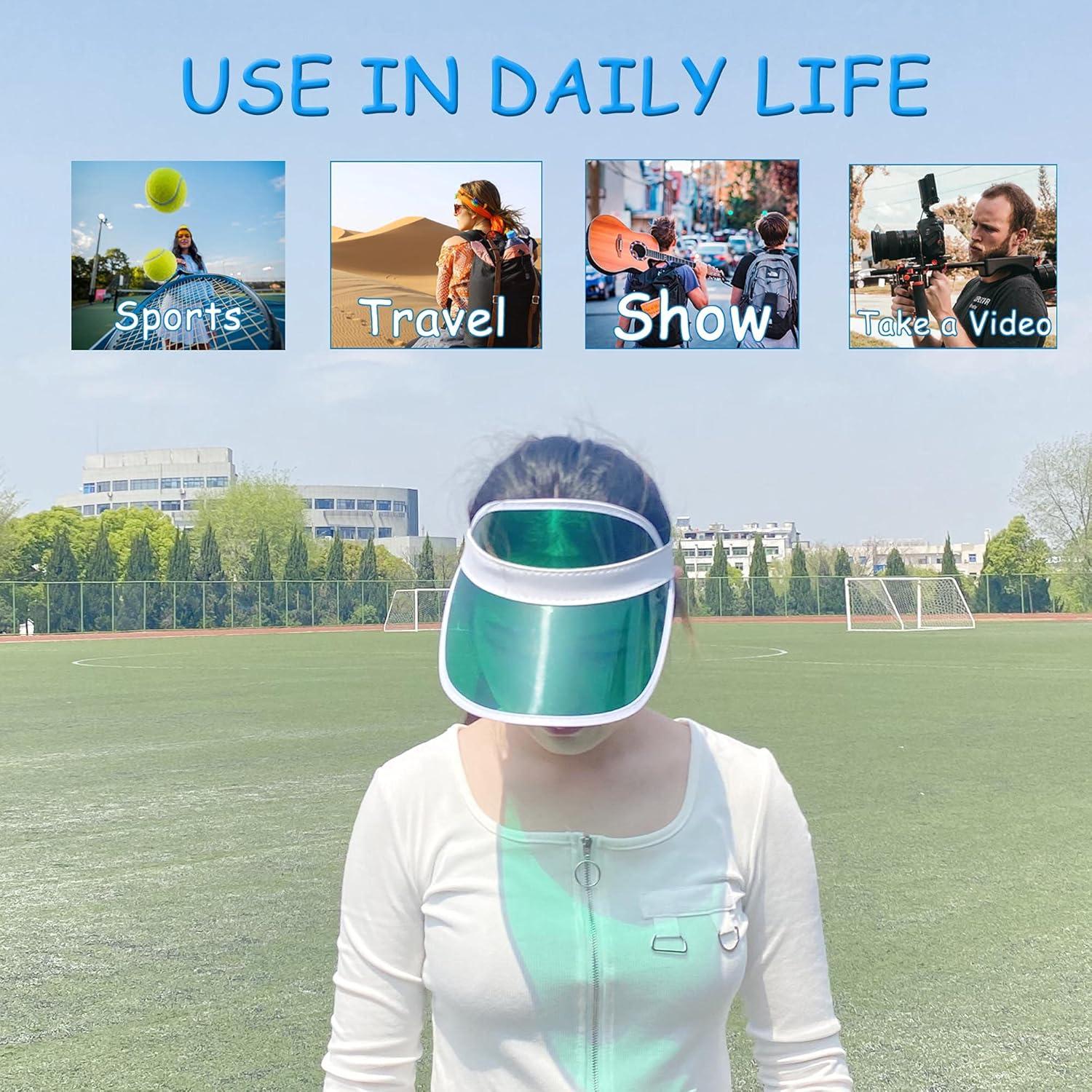 Paquete de 12 Sombreros Visera UV para Mujeres - Ajuste Cómodo