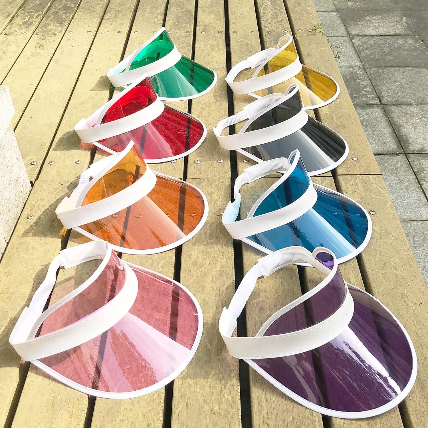 Paquete de 12 Sombreros Visera UV para Mujeres - Ajuste Cómodo