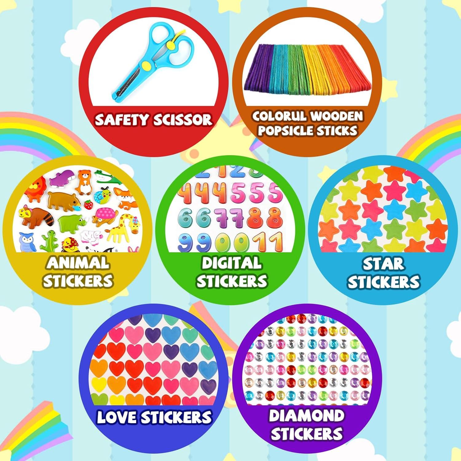 Kit de Manualidades DOITEM 1500 Piezas para Niños