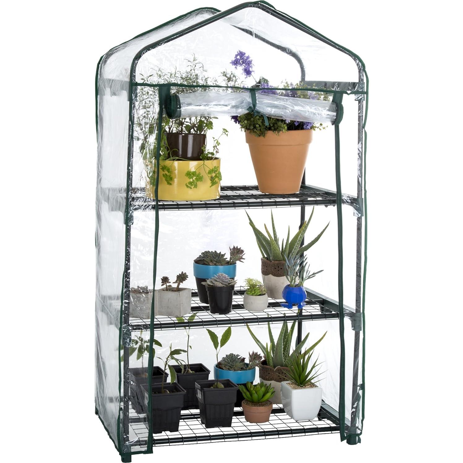 Invernadero Mini 3 Niveles Pure Garden - Estructura Metal 69.85x48.26x127 cm