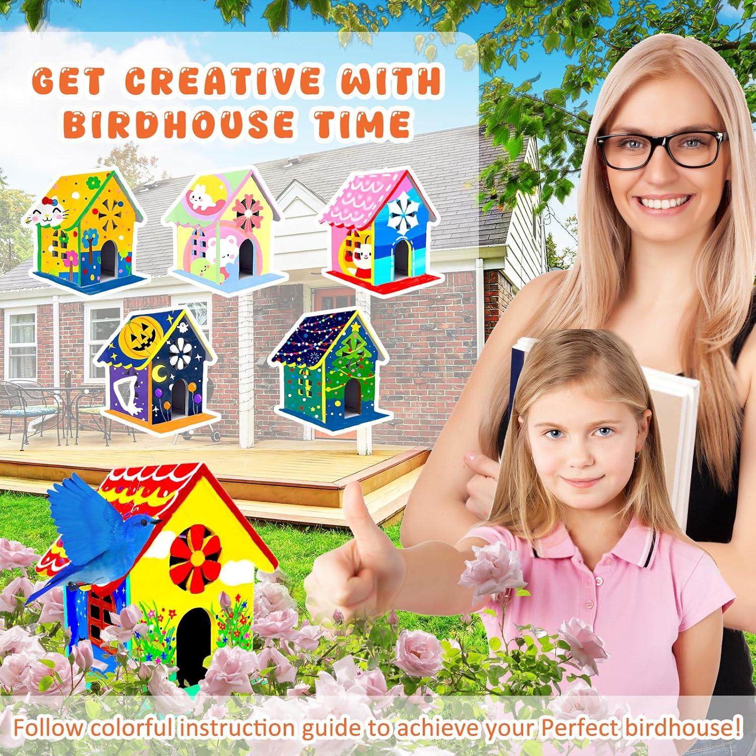 Kit Casa para Aves DIY DSGLONGBIN - Grande, No Tóxico, 12 Colores